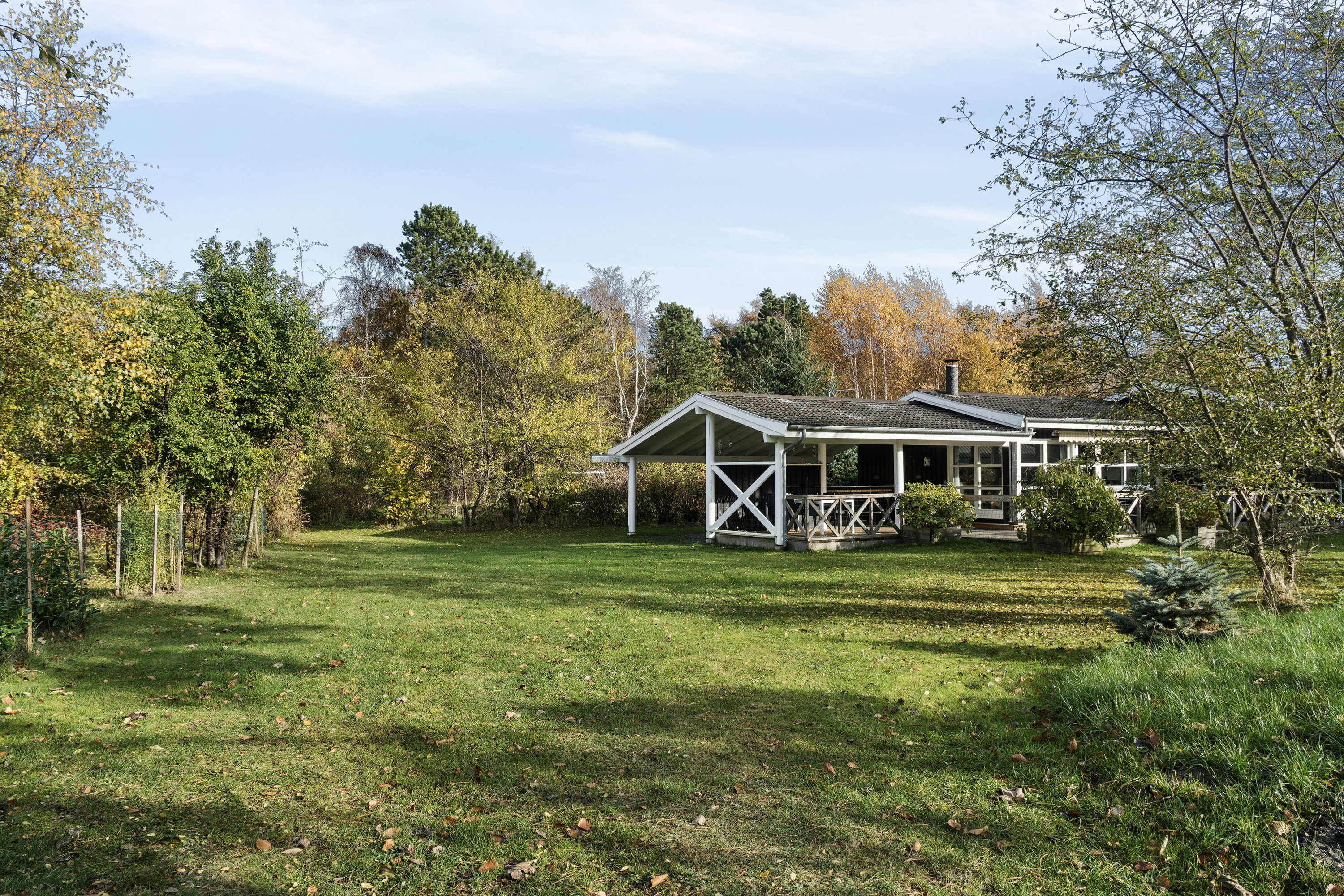 Fremhævet set fra haven billede i fuldskærmstilstand. Billede af Landemærket 1A, Yderby Lyng, 4583 Sjællands Odde