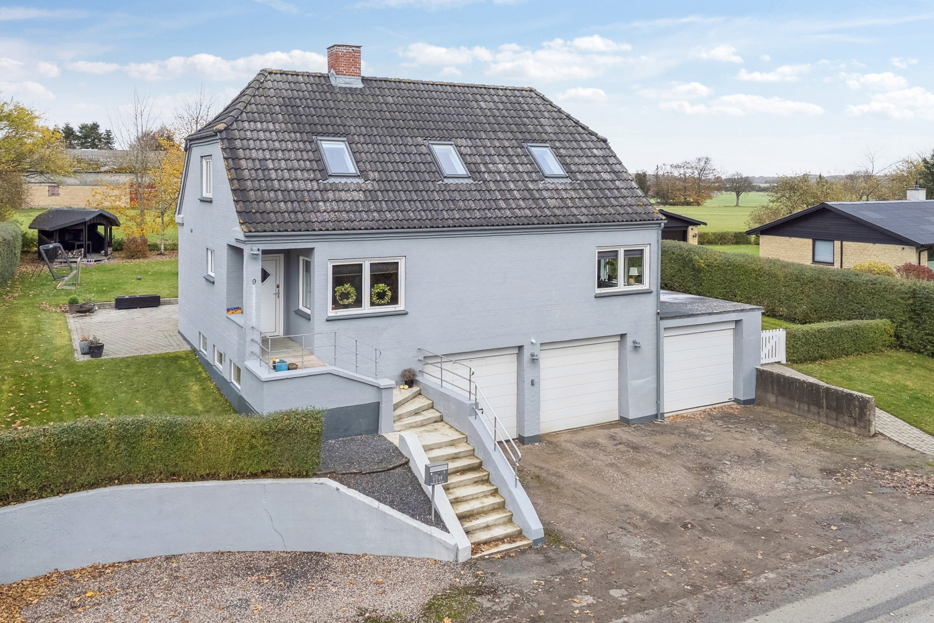 Fremhævet set fra vejen billede i fuldskærmstilstand. Billede af Katrinevej 9, Gimlinge, 4200 Slagelse