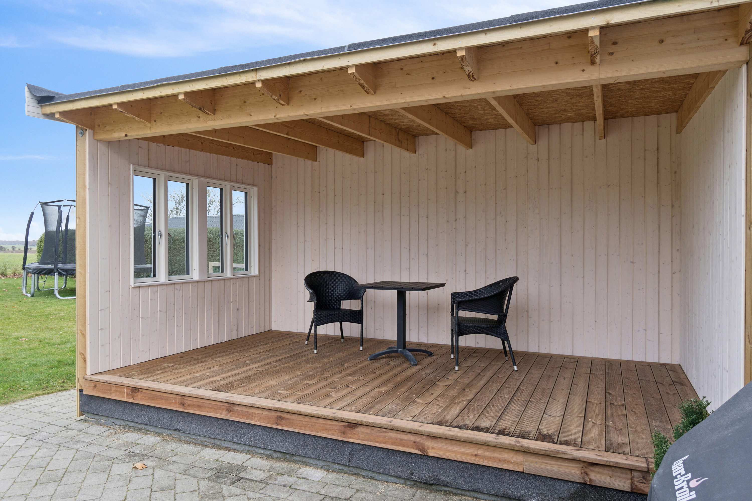 Fremhævet overdækket terrasse billede i fuldskærmstilstand. Billede af Katrinevej 9, Gimlinge, 4200 Slagelse