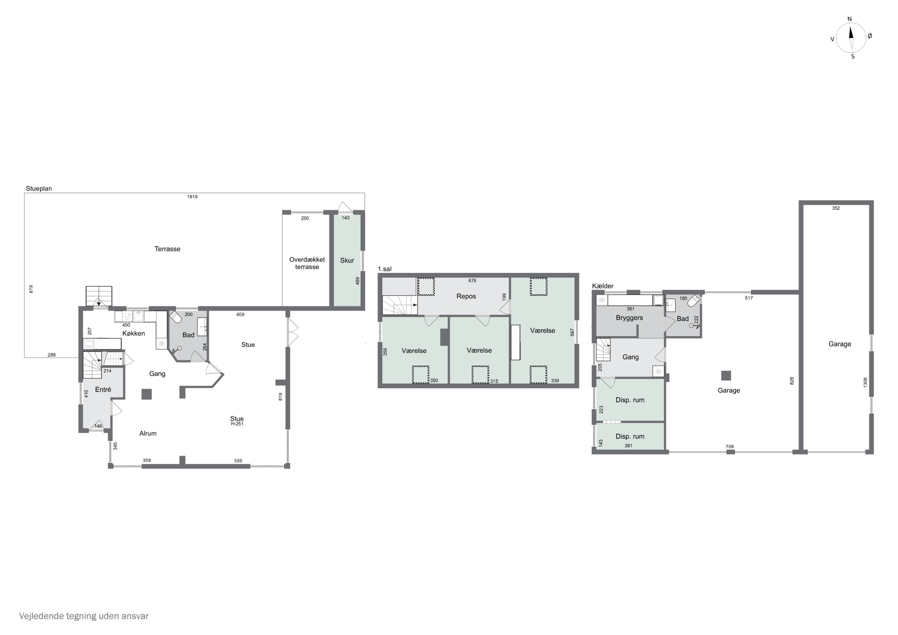 Plantegninger billede af Katrinevej 9, Gimlinge, 4200 Slagelse
