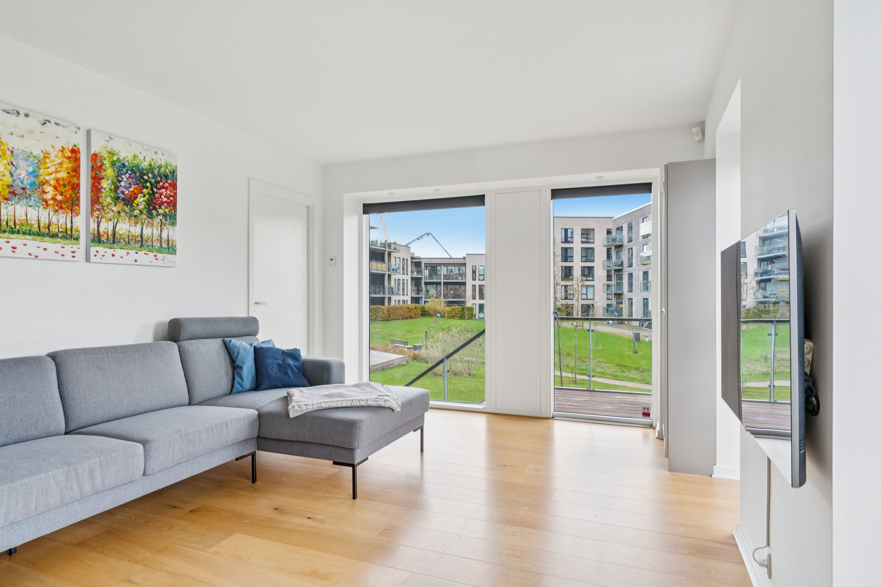 Fremhævet stue billede i fuldskærmstilstand. Billede af Borresøvej 31, st.. th., 8240 Risskov