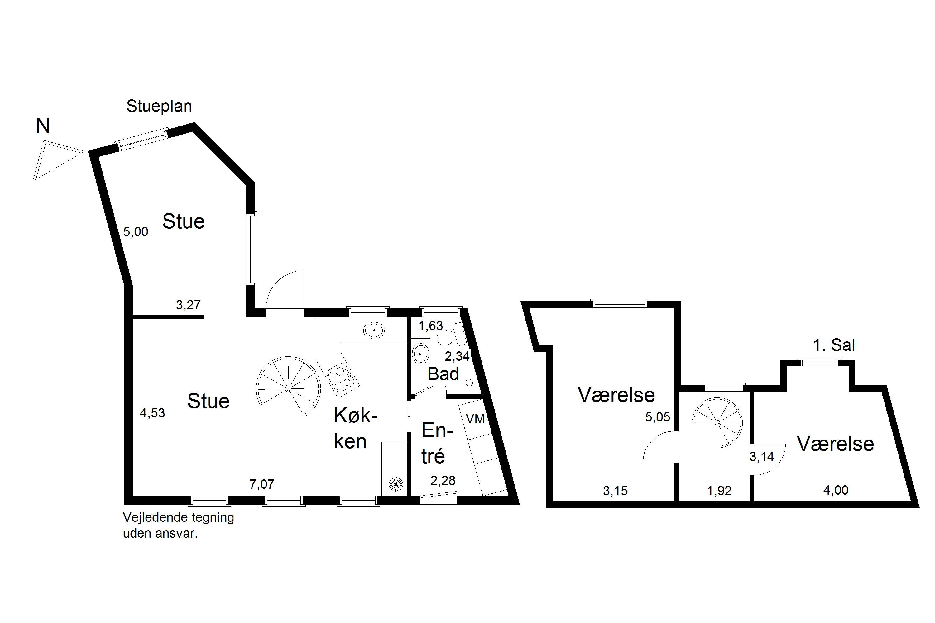 Plantegninger billede af Overgade 15, 9800 Hjørring