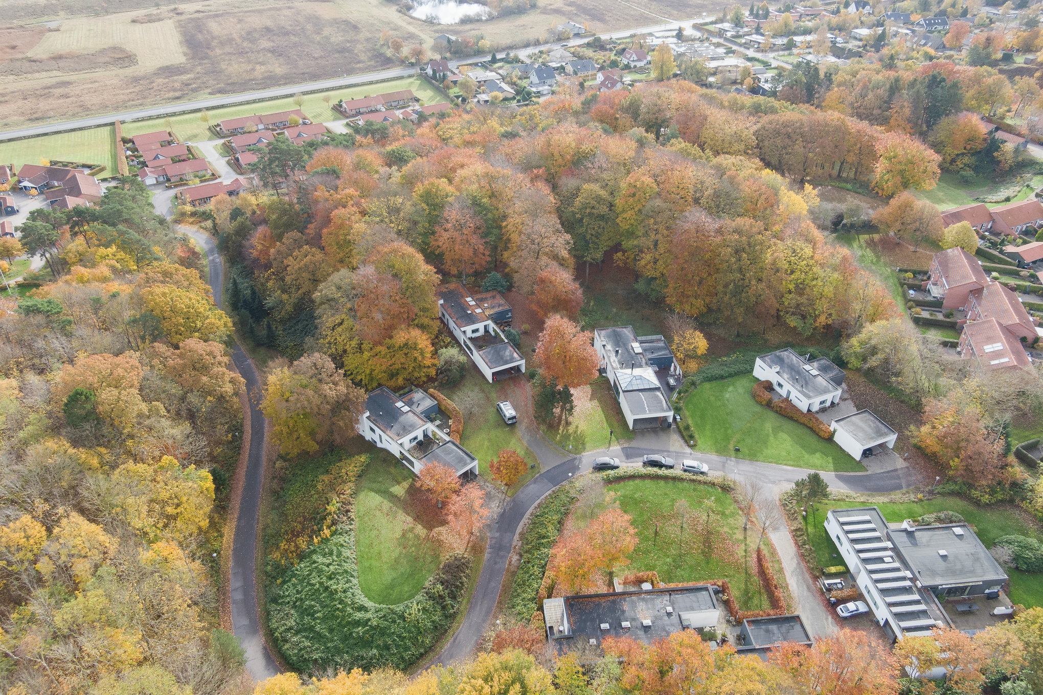 Fremhævet luftfoto billede i fuldskærmstilstand. Billede af Selandersvej 90, 8920 Randers NV