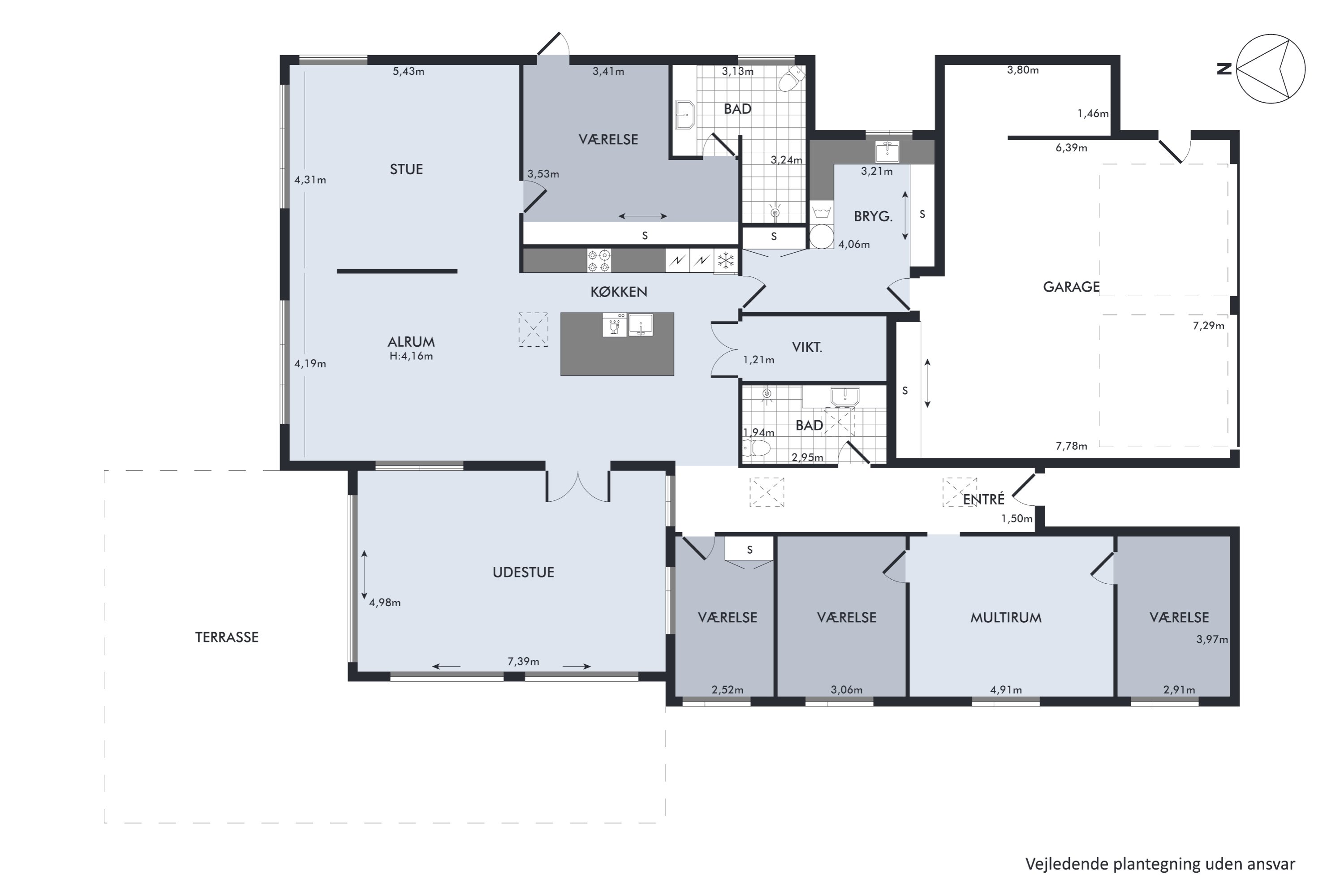 Plantegninger billede af Krokusparken 21, 7850 Stoholm Jyll
