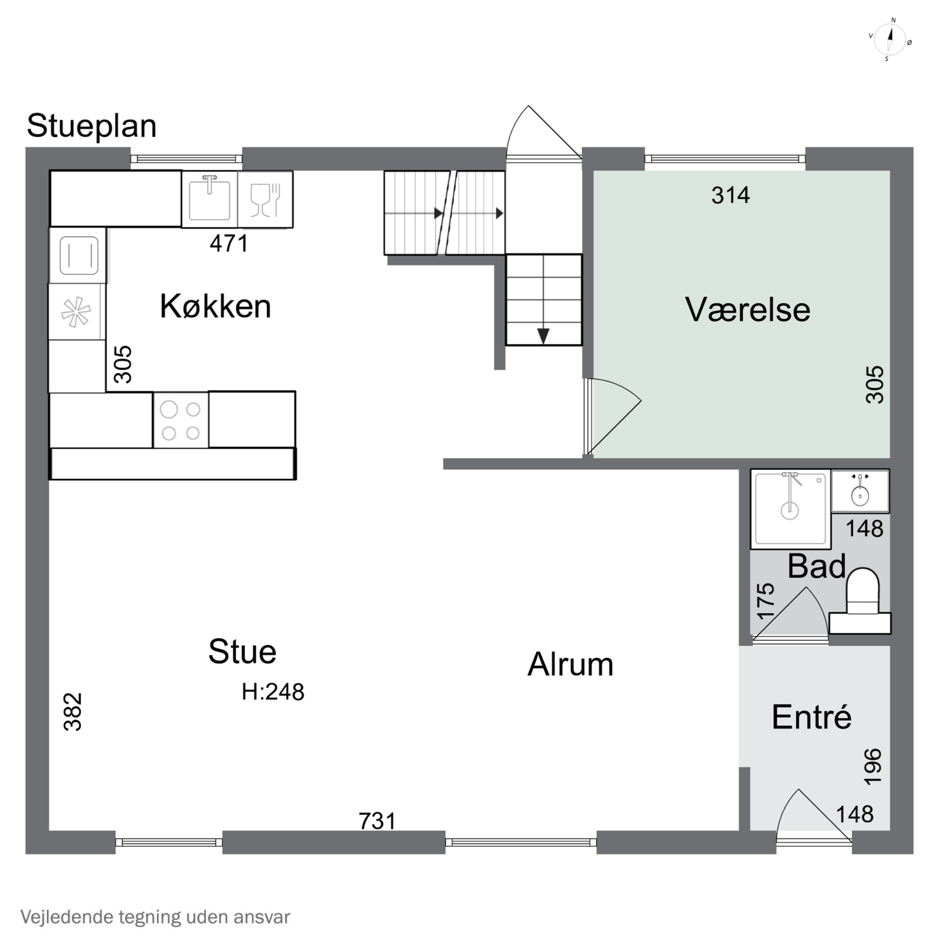 Plantegninger billede af Bibliotekvej 30, 2650 Hvidovre