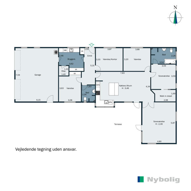 Plantegninger billede af Novembervej 18, 8700 Horsens