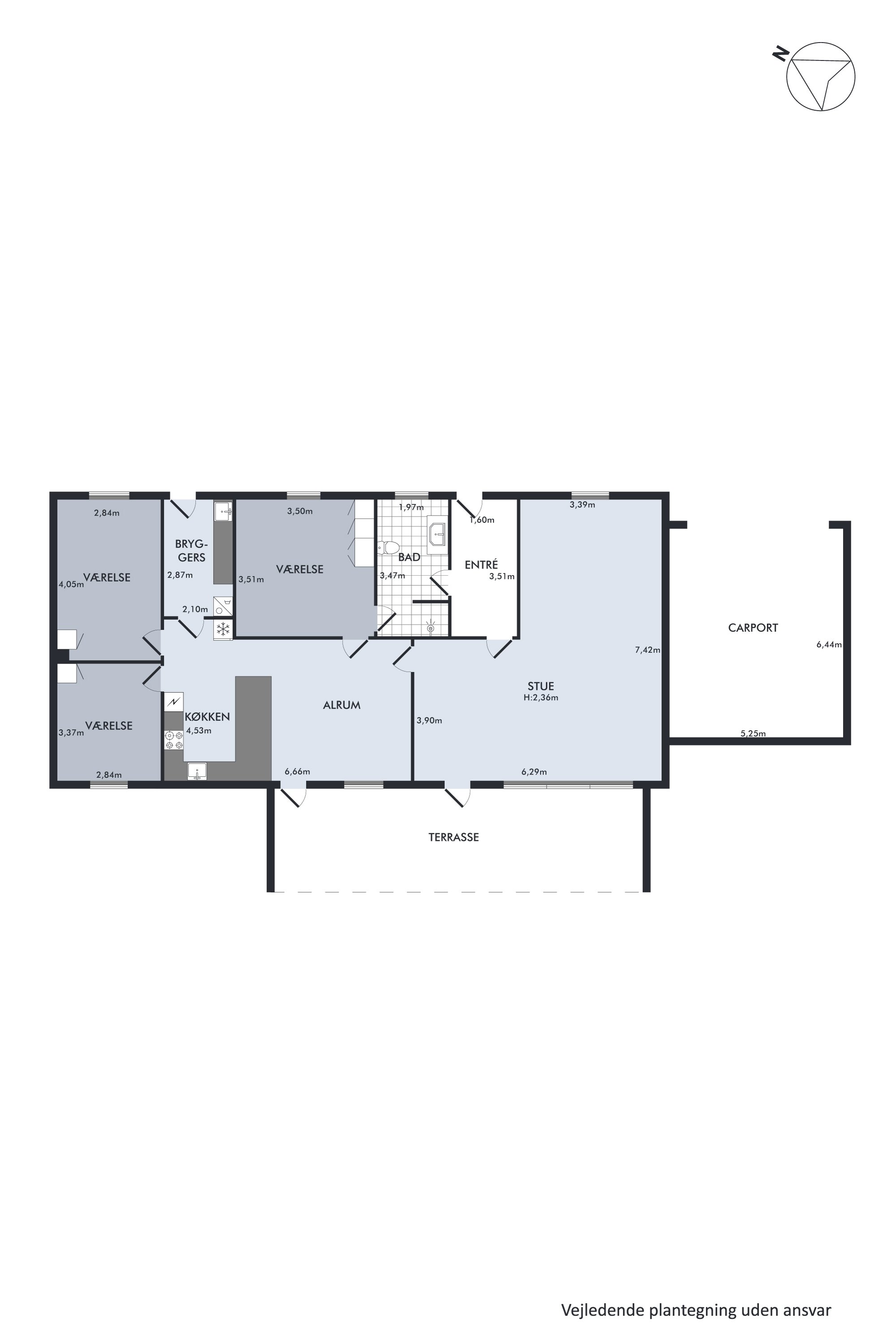 Plantegninger billede af Tranevej 4, Stevnstrup, 8870 Langå