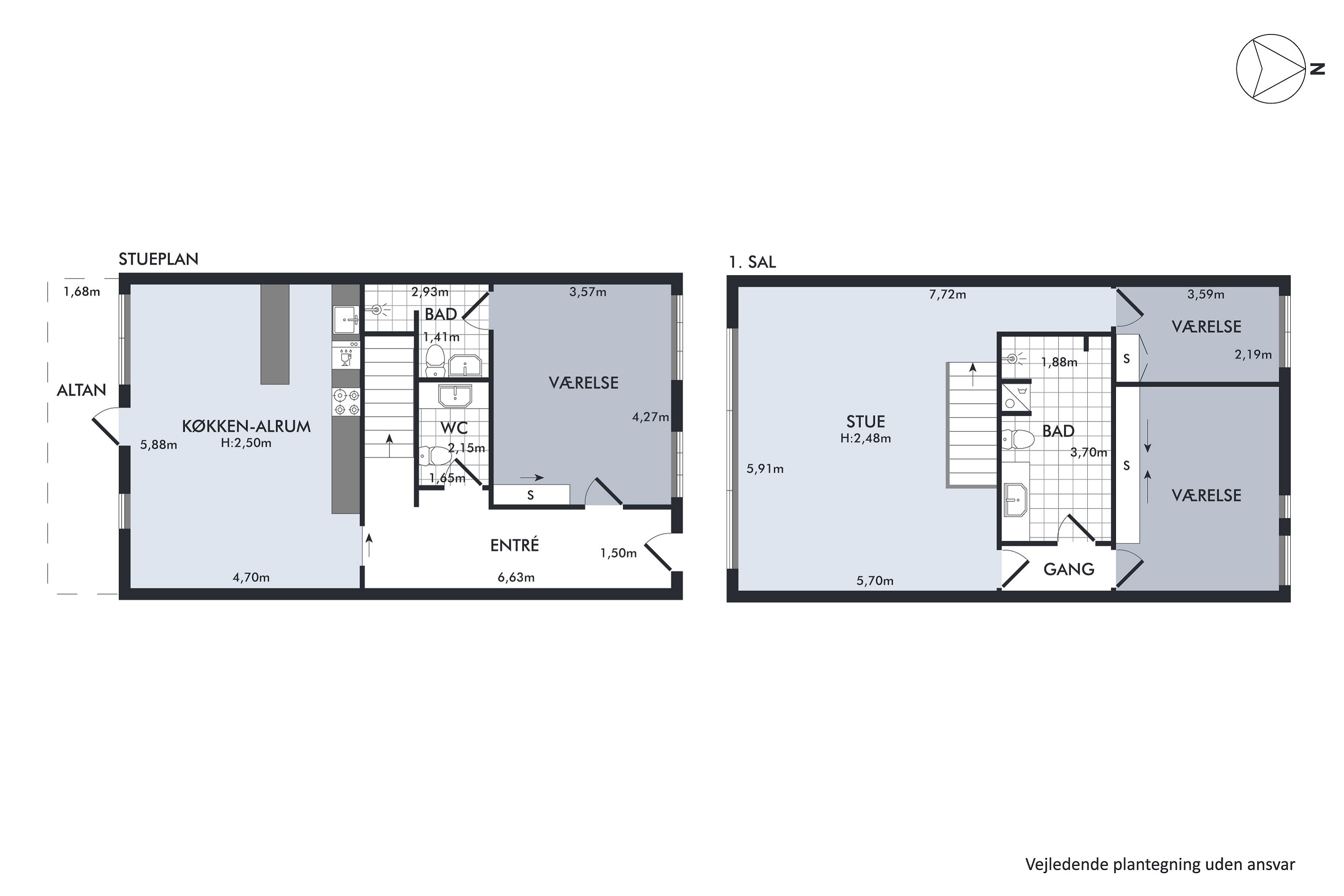 Plantegninger billede af Vestervang 10, 5. 1055., 8000 Aarhus C