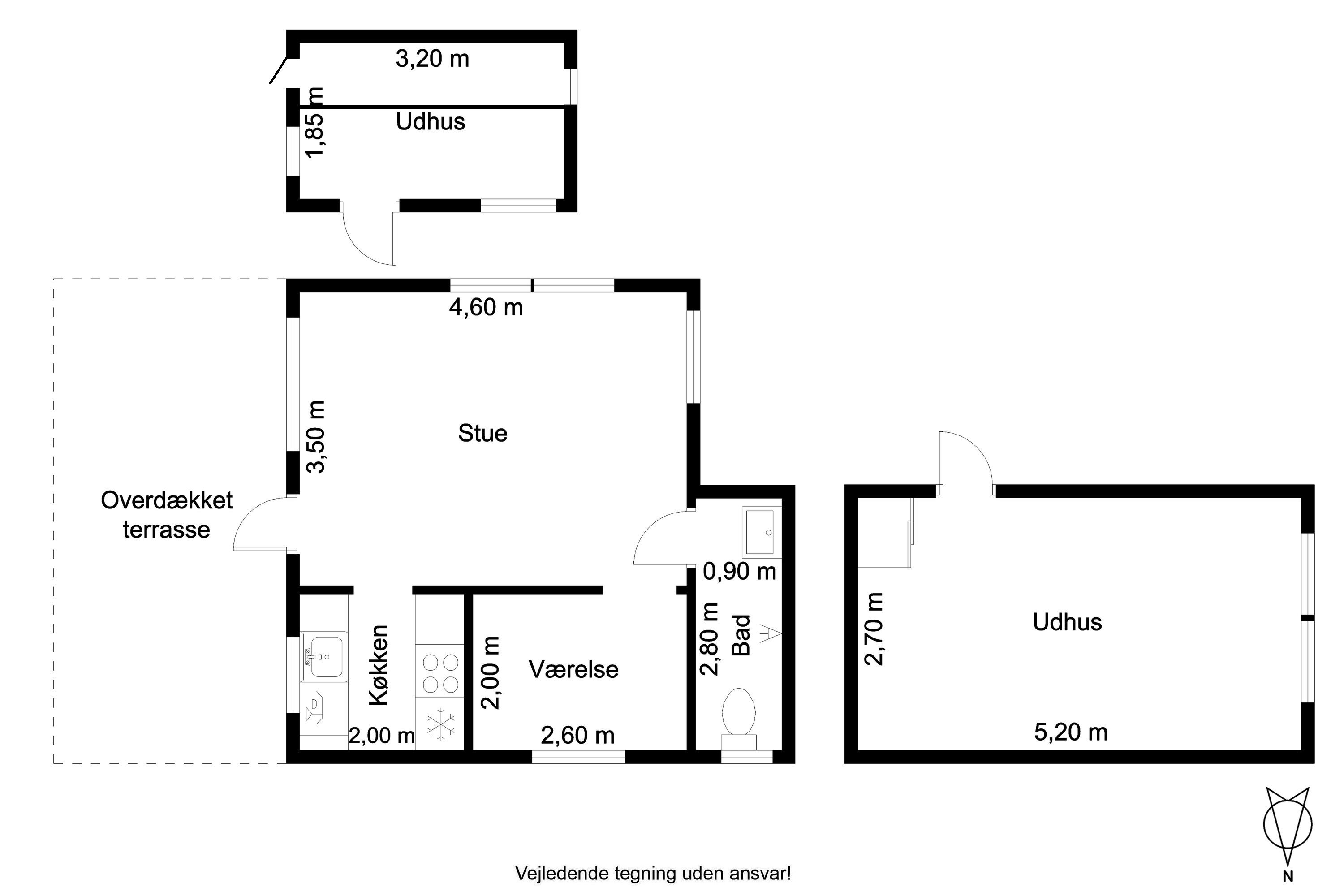Plantegninger billede af Nordre Strandvej 4, 9300 Sæby