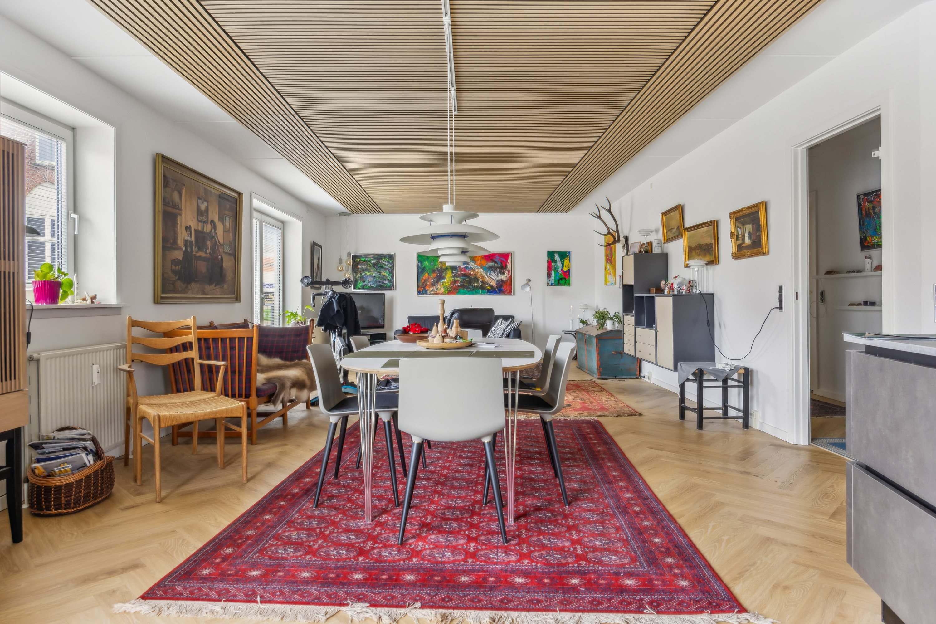 Fremhævet stue billede i fuldskærmstilstand. Billede af Vestergade 1, 1. tv., 9500 Hobro