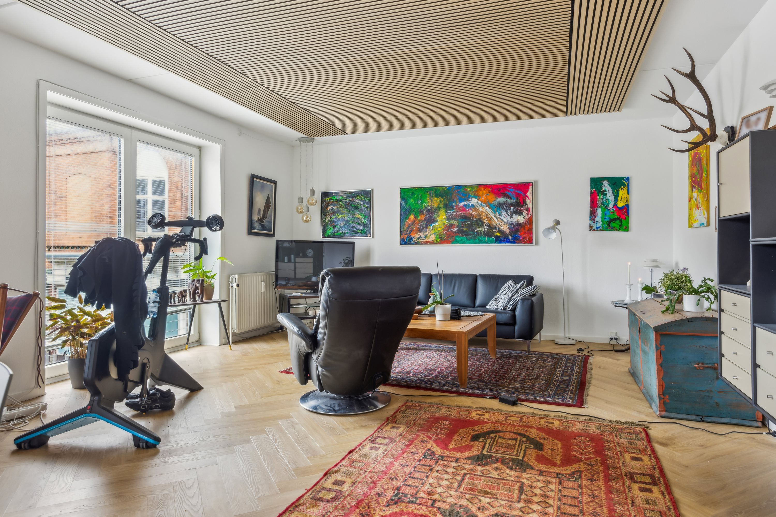 Fremhævet stue billede i fuldskærmstilstand. Billede af Vestergade 1, 1. tv., 9500 Hobro