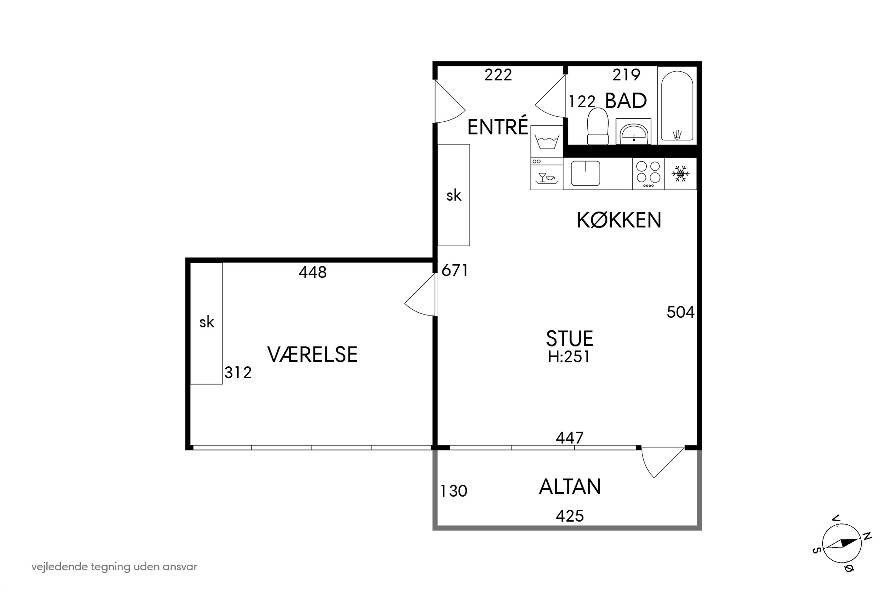 Plantegninger billede af Nørre Søgade 37C, 1. 4., 1370 København K