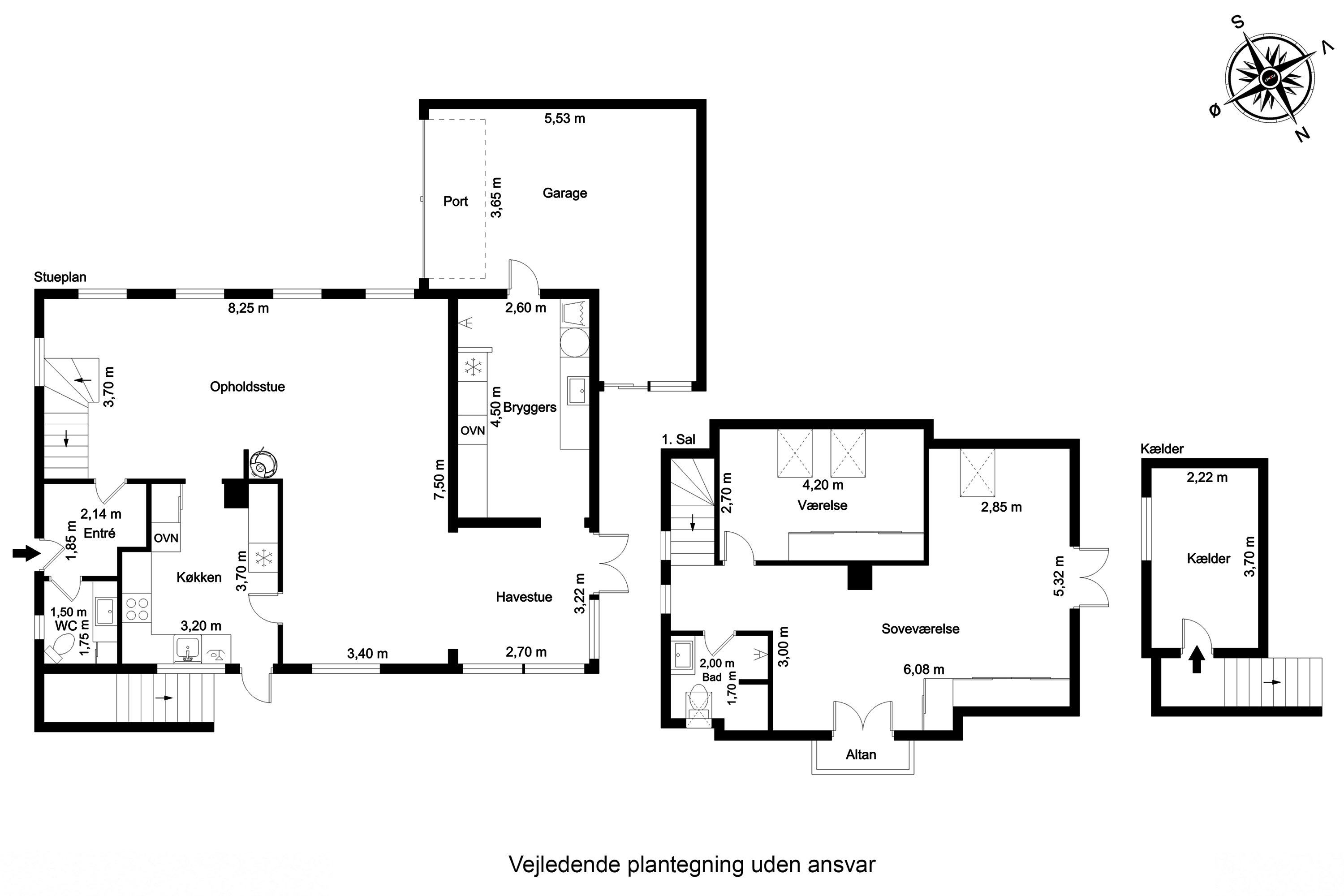 Plantegninger billede af Møllebakken 6, 5300 Kerteminde