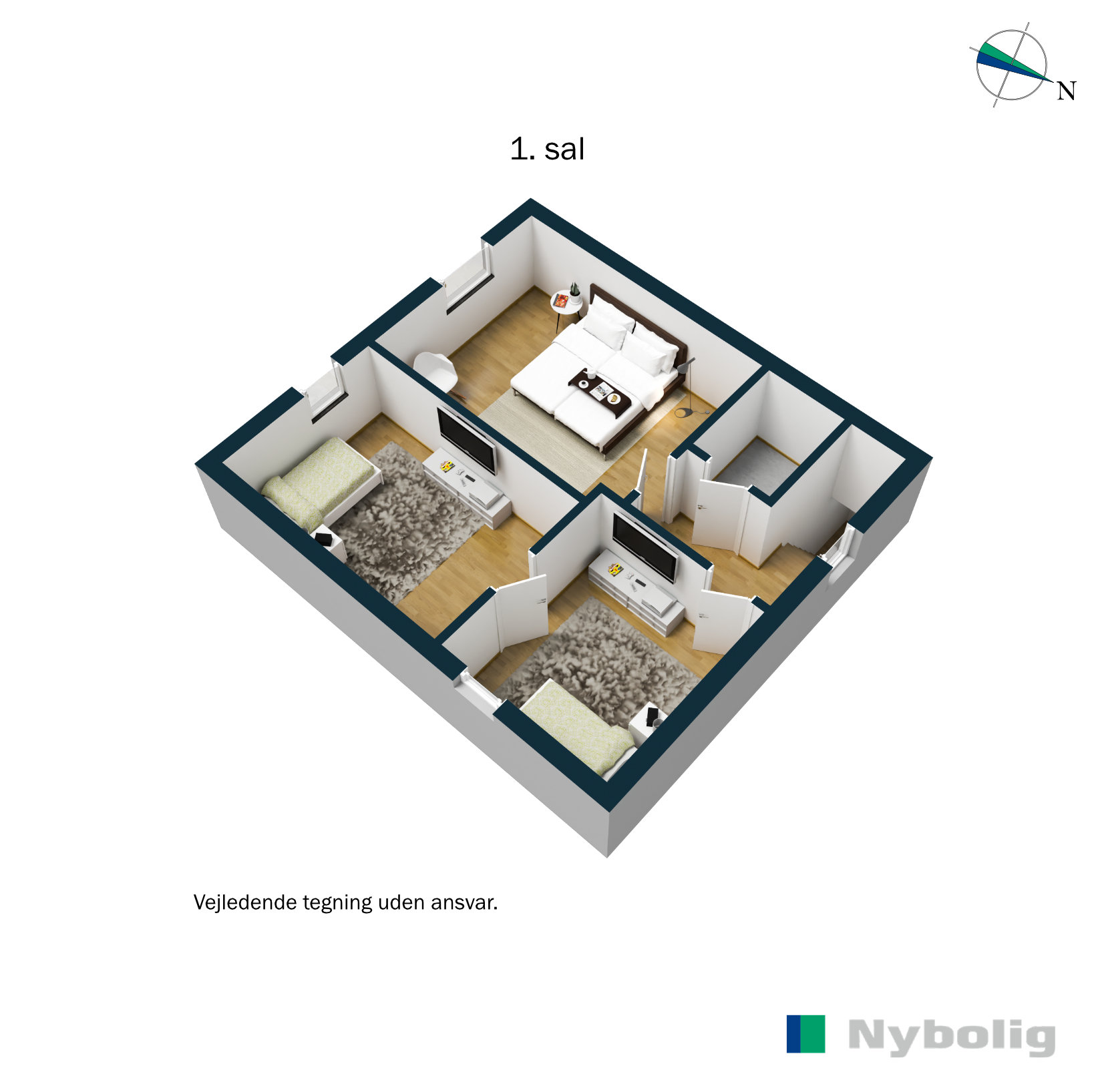 Plantegninger billede af Rødding Søndervang 1, 6630 Rødding