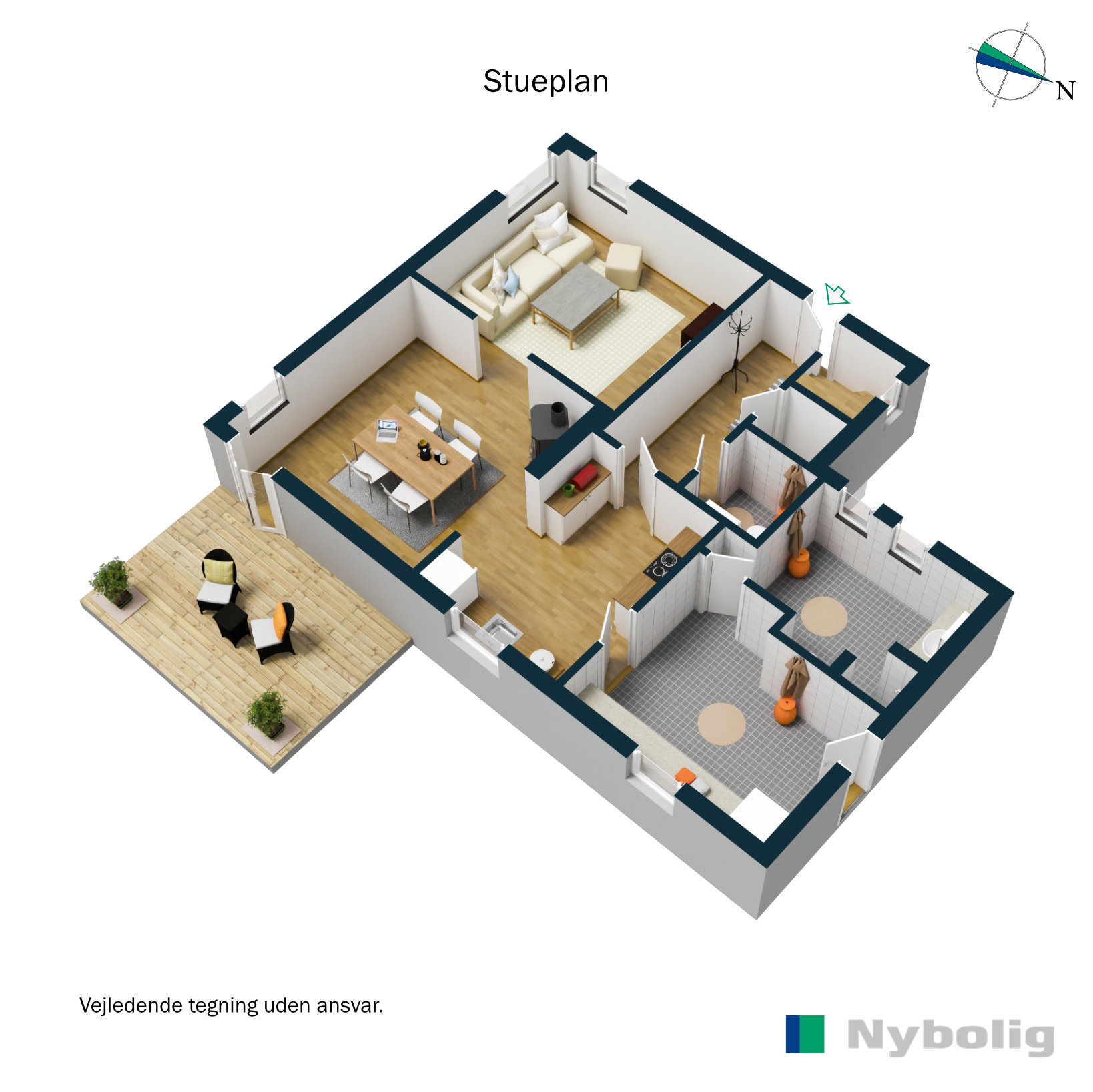 Plantegninger billede af Rødding Søndervang 1, 6630 Rødding