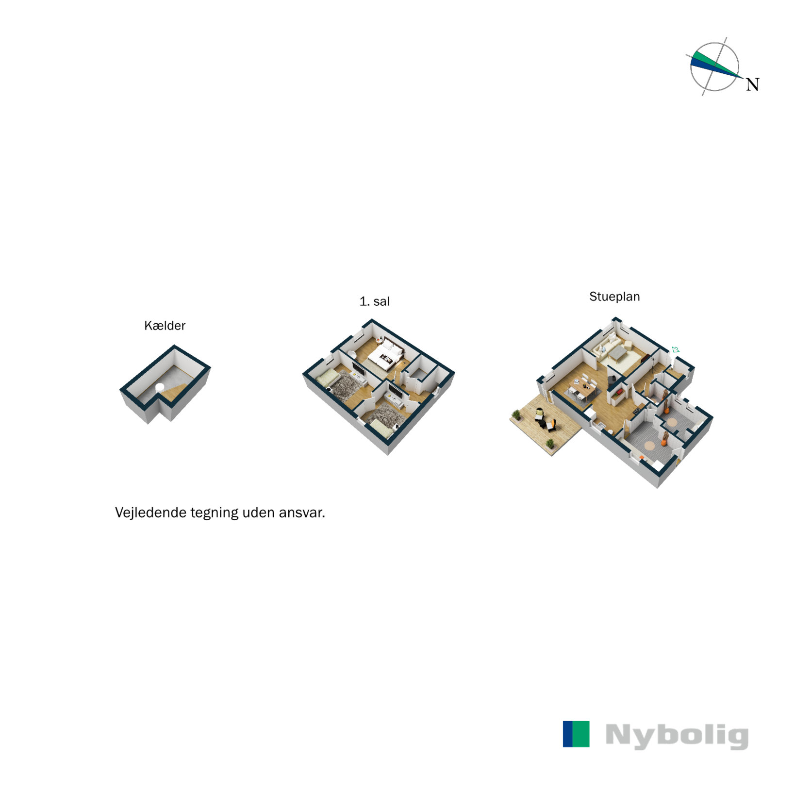 Plantegninger billede af Rødding Søndervang 1, 6630 Rødding