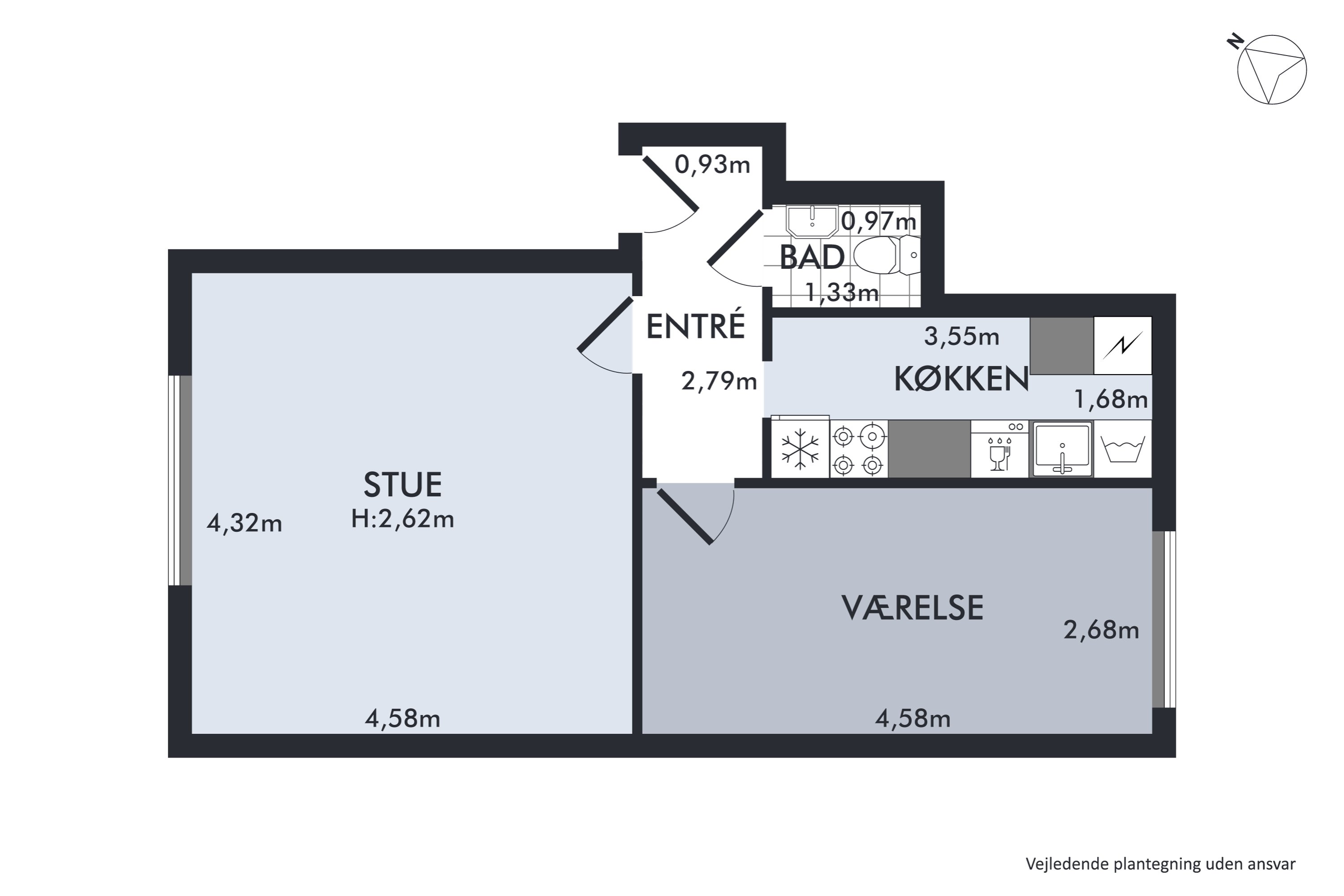 Plantegninger billede af Sorgenfrigade 7, st.. th., 2200 København N