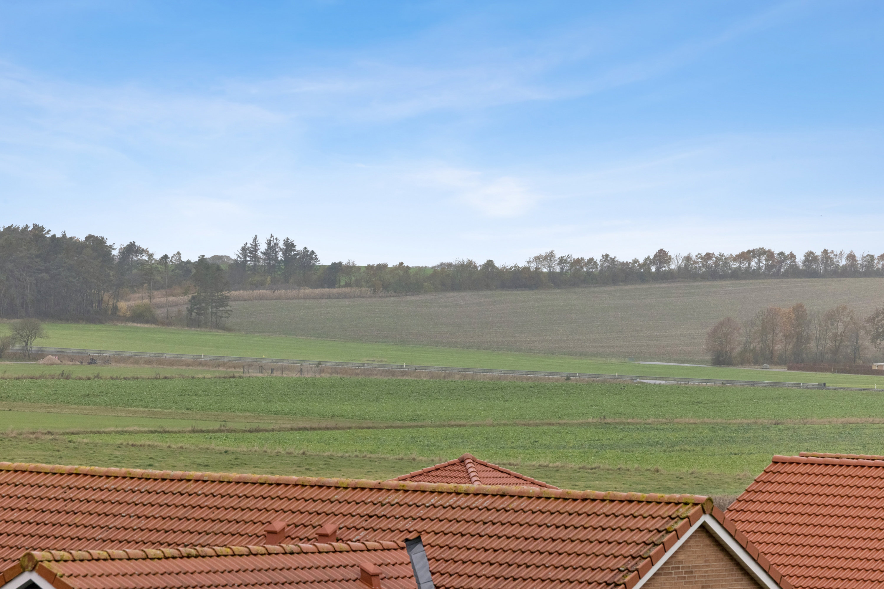 Fremhævet luftfoto billede i fuldskærmstilstand. Billede af Hjortebakken 8, Åstrup, 8500 Grenaa