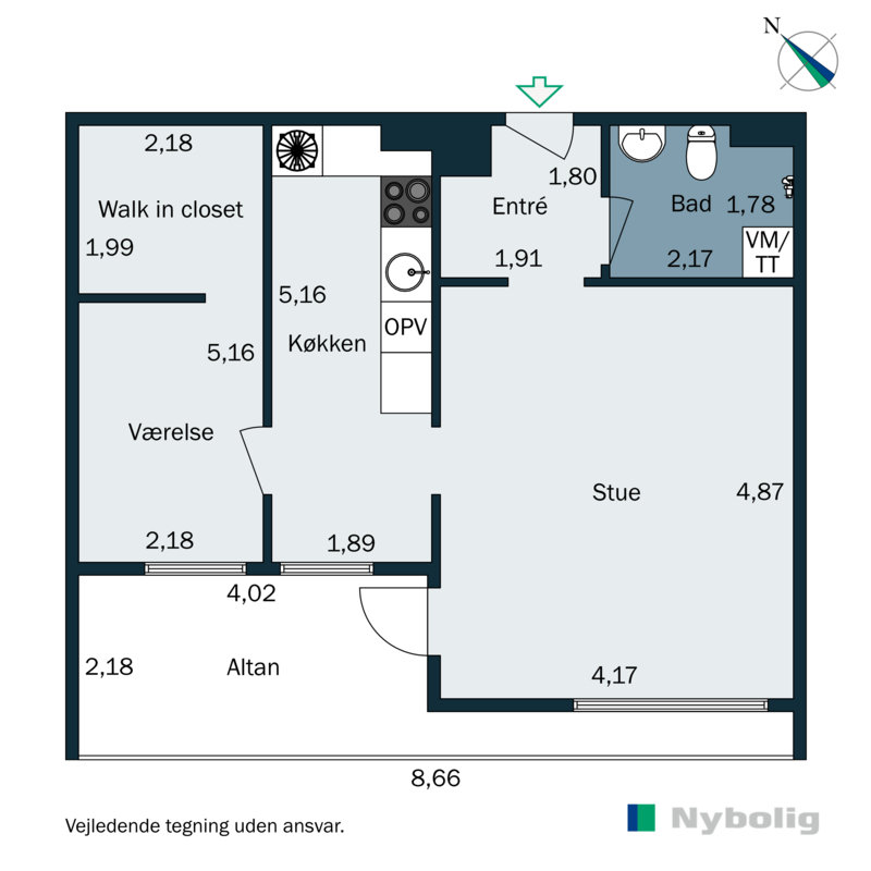Plantegninger billede af Hjertingvej 6, 2. mf., 6700 Esbjerg
