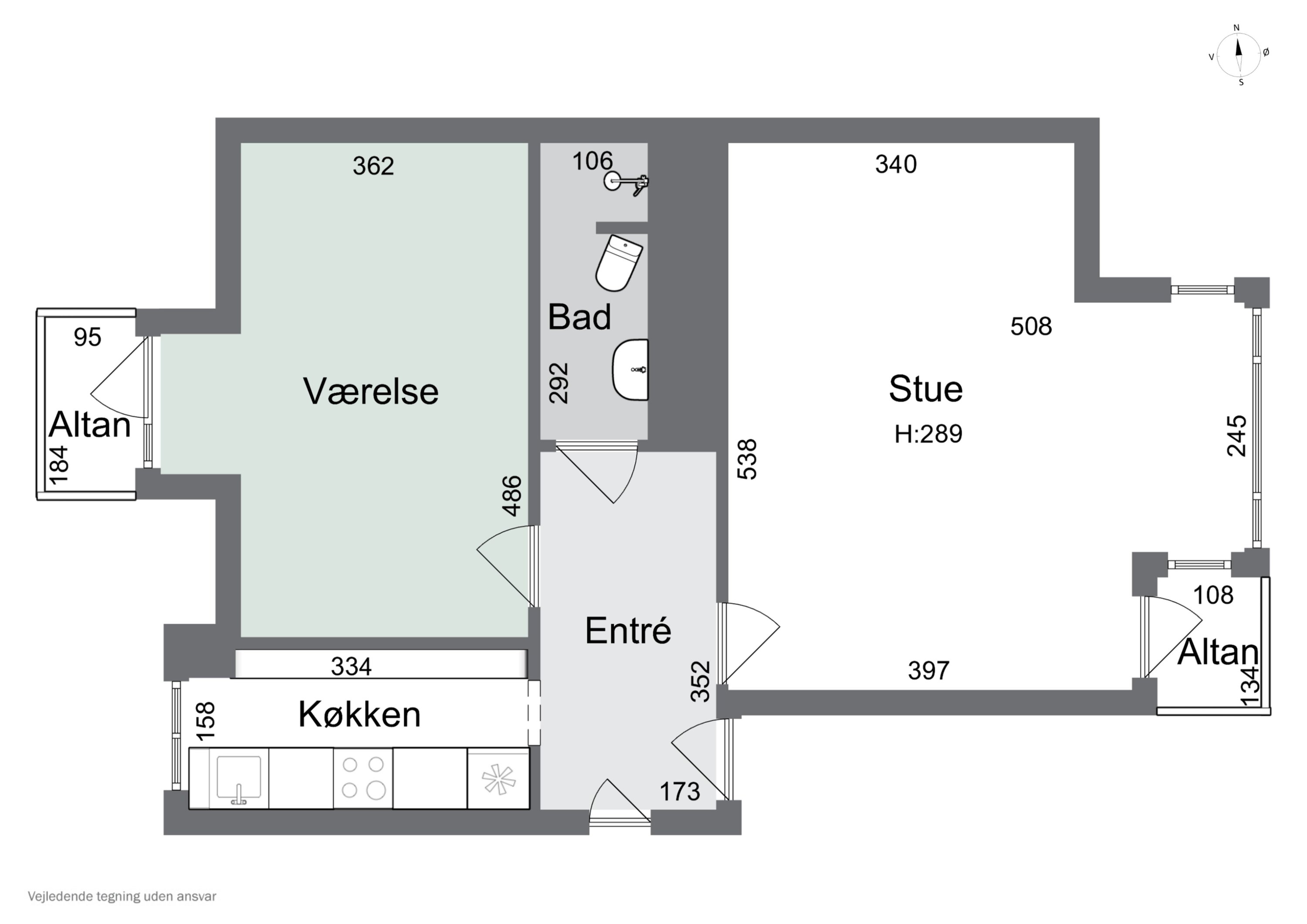 Plantegninger billede af Teisensvej 2A, 2. th., 5000 Odense C