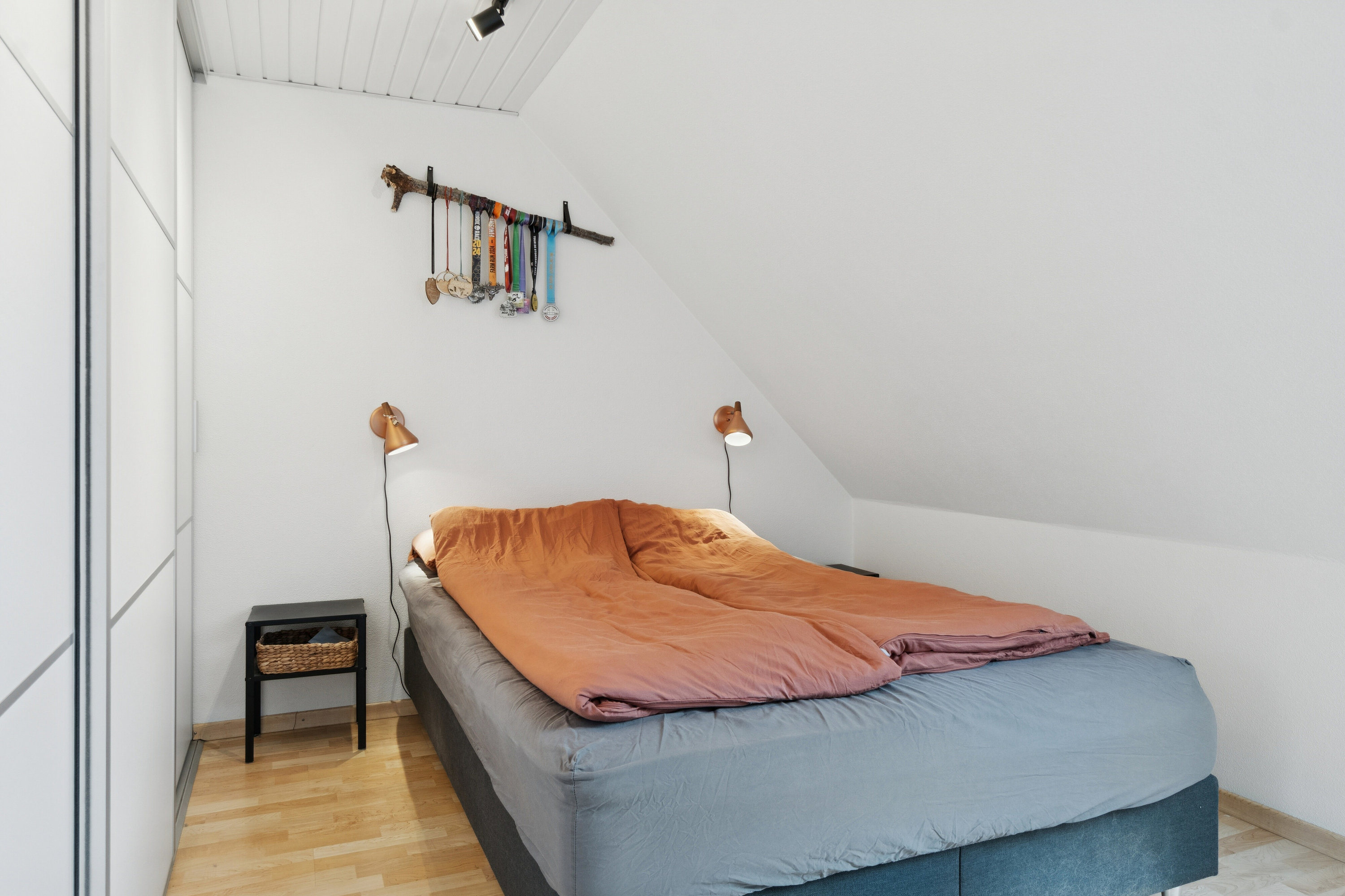 Fremhævet soveværelse billede i fuldskærmstilstand. Billede af Lumbyesvej 12, 4200 Slagelse