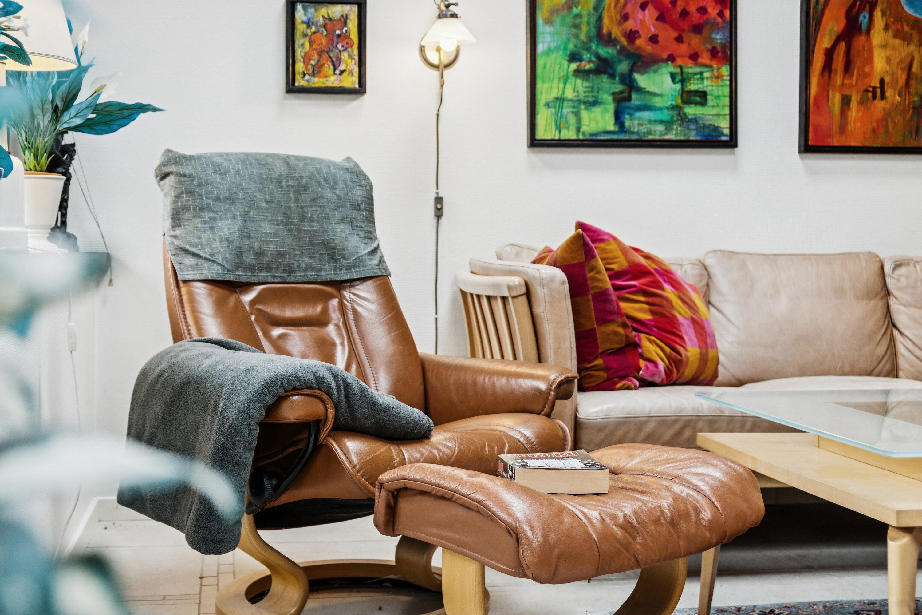 Fremhævet stue billede i fuldskærmstilstand. Billede af To-Bjerg 156, Uglerup, 4300 Holbæk