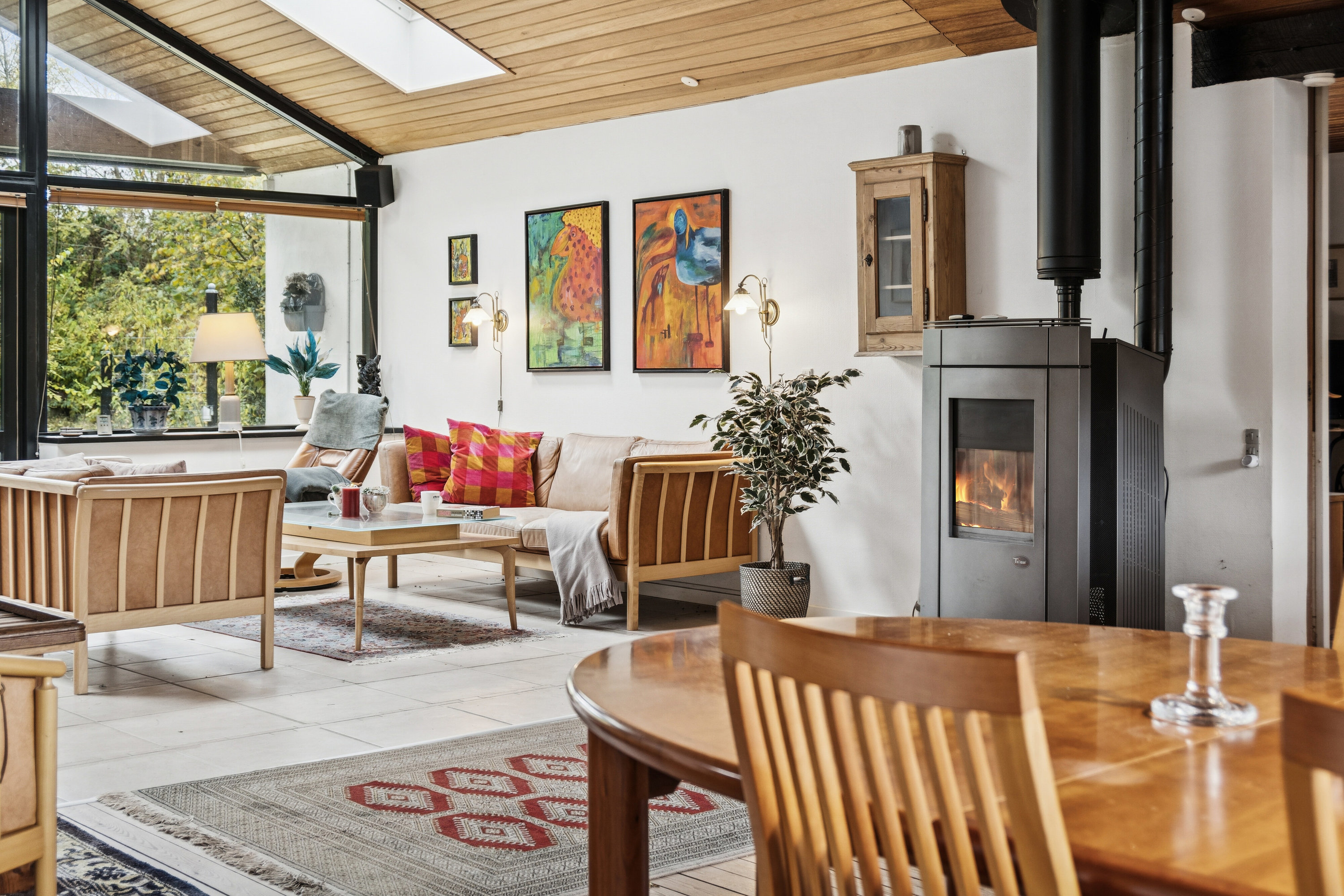 Fremhævet stue billede i fuldskærmstilstand. Billede af To-Bjerg 156, Uglerup, 4300 Holbæk