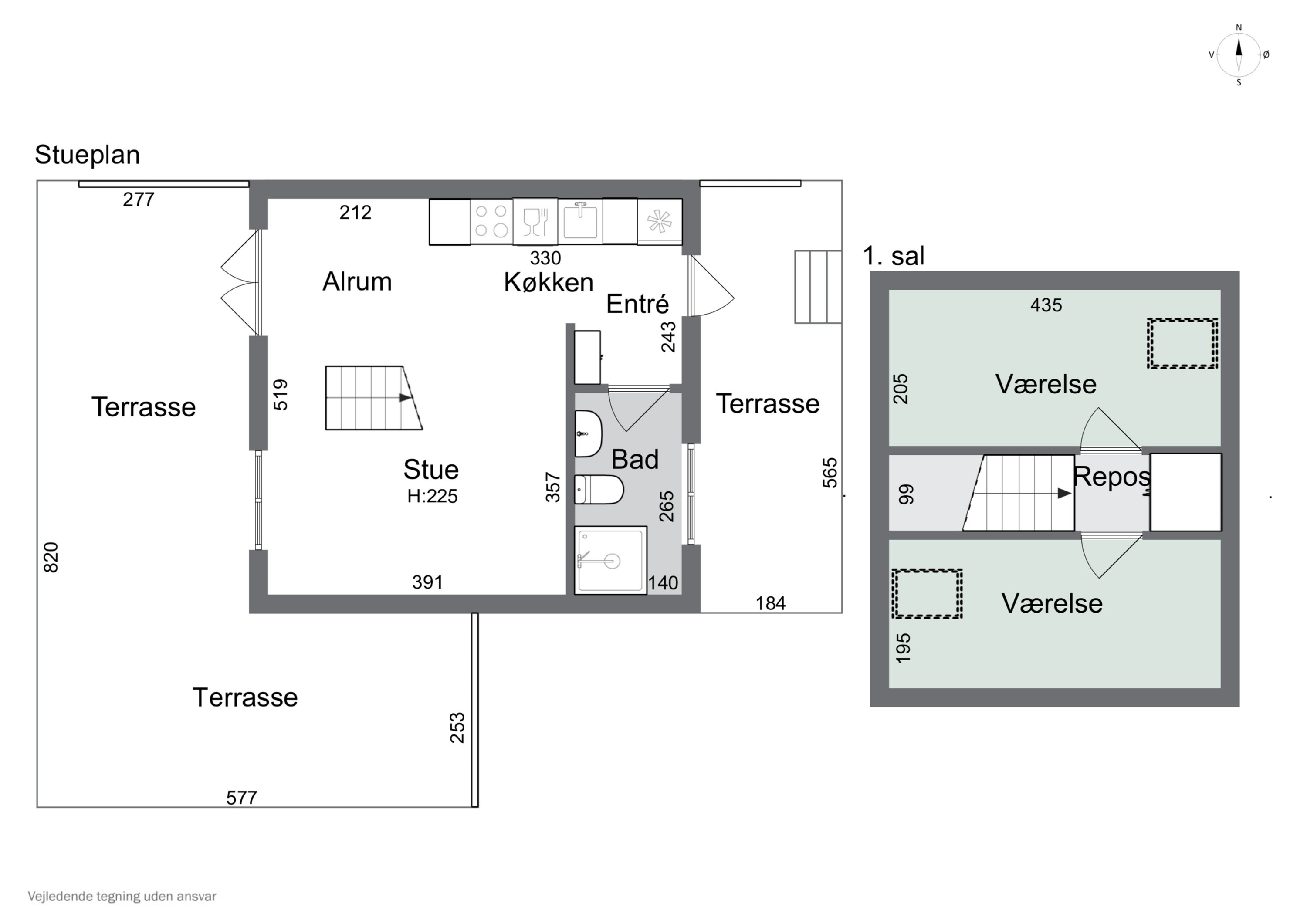 Plantegninger billede af Gudhjem Feriepark 76, 3760 Gudhjem