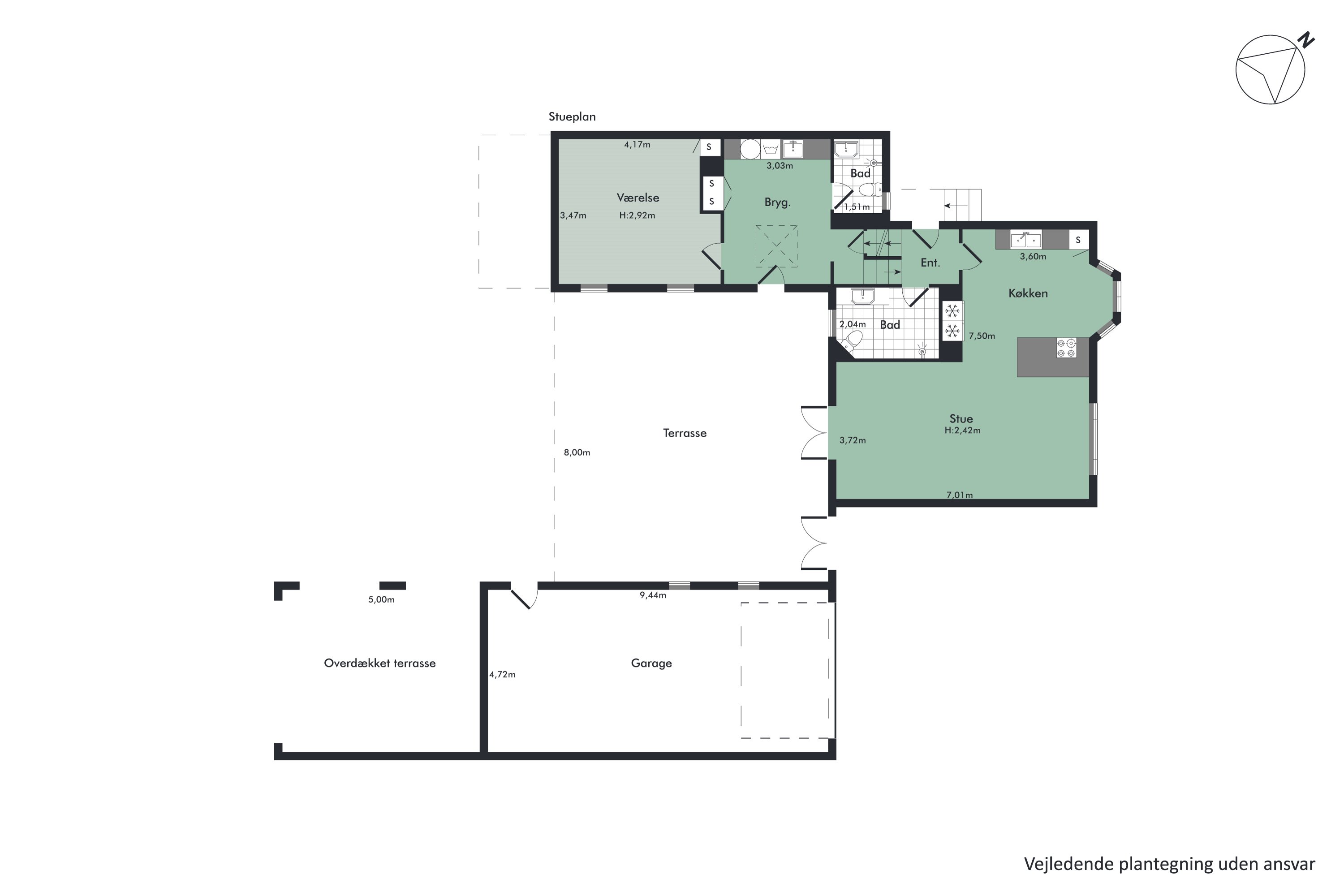 Plantegninger billede af Røgildsvej 35, 9400 Nørresundby