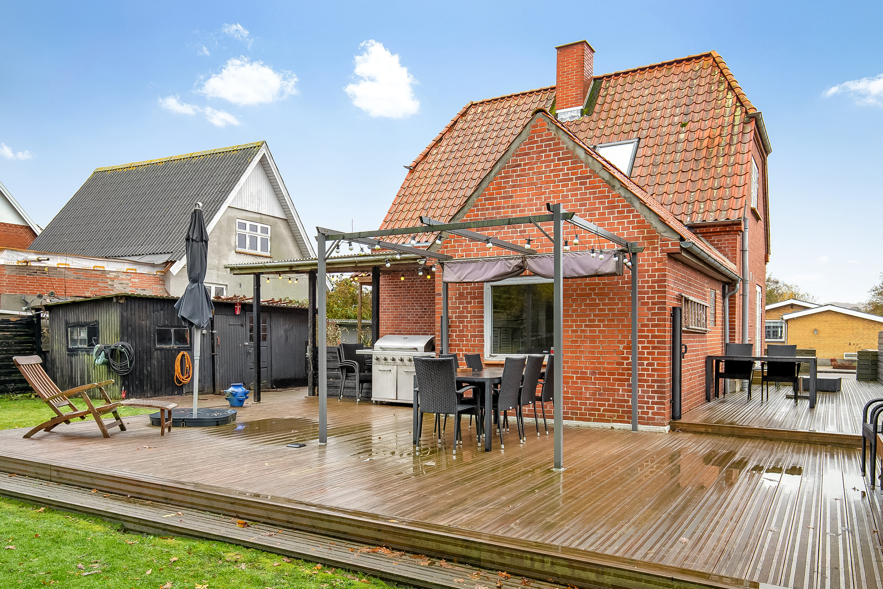 Fremhævet terrasse billede i fuldskærmstilstand. Billede af Danasvej 10, Vestbyen, 7100 Vejle