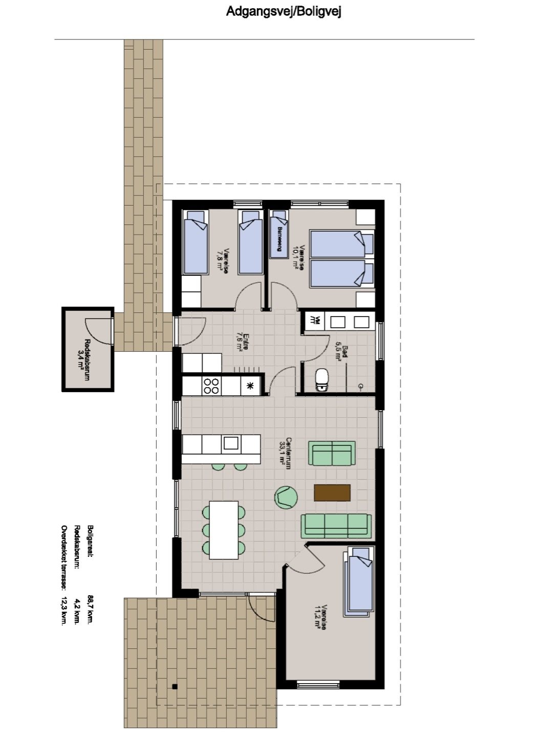 Plantegninger billede af Pilestien 601, 7190 Billund