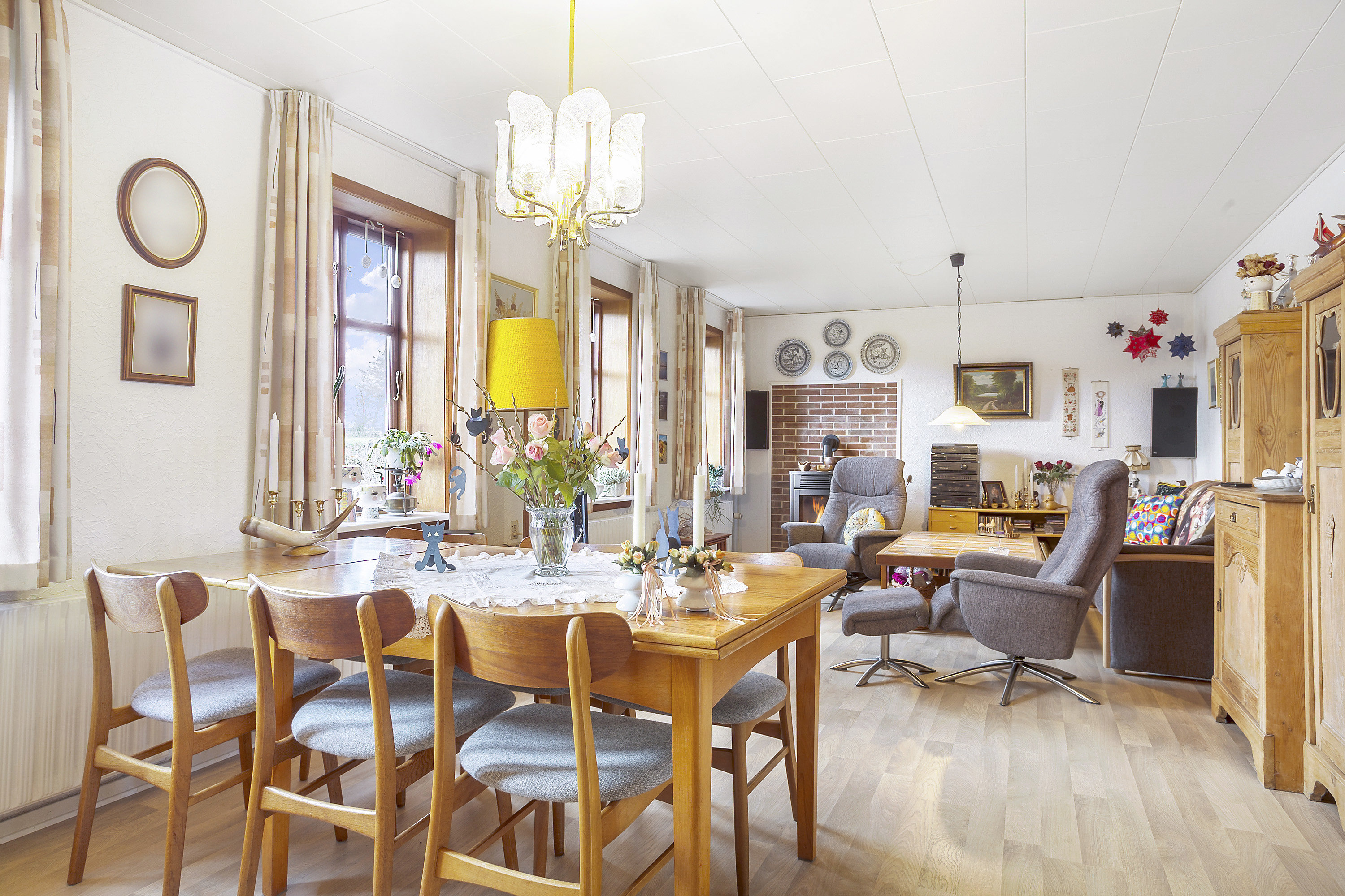 Fremhævet stue billede i fuldskærmstilstand. Billede af Nørrebro 200, Vodstrup, 7900 Nykøbing M