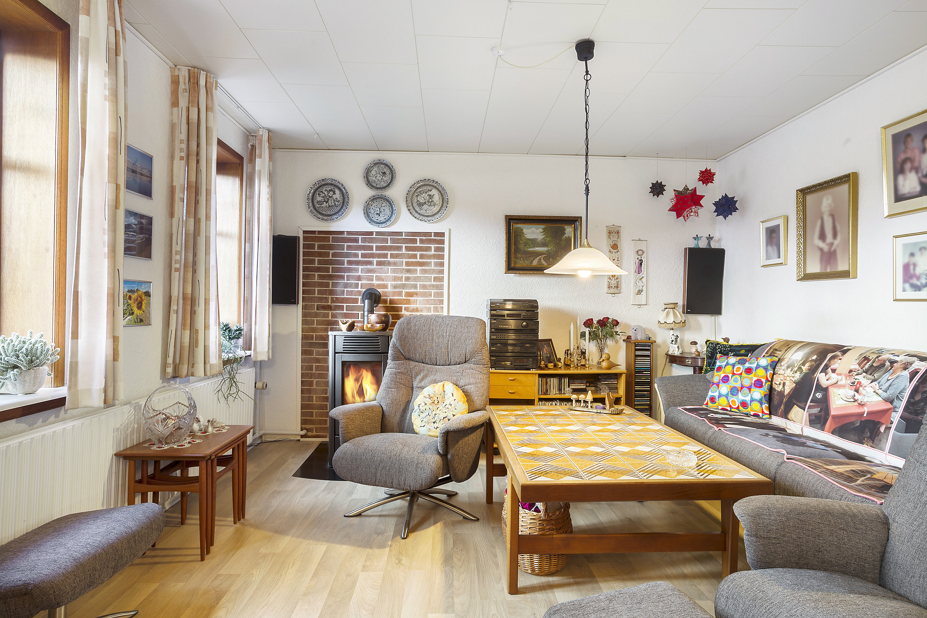 Fremhævet stue billede i fuldskærmstilstand. Billede af Nørrebro 200, Vodstrup, 7900 Nykøbing M