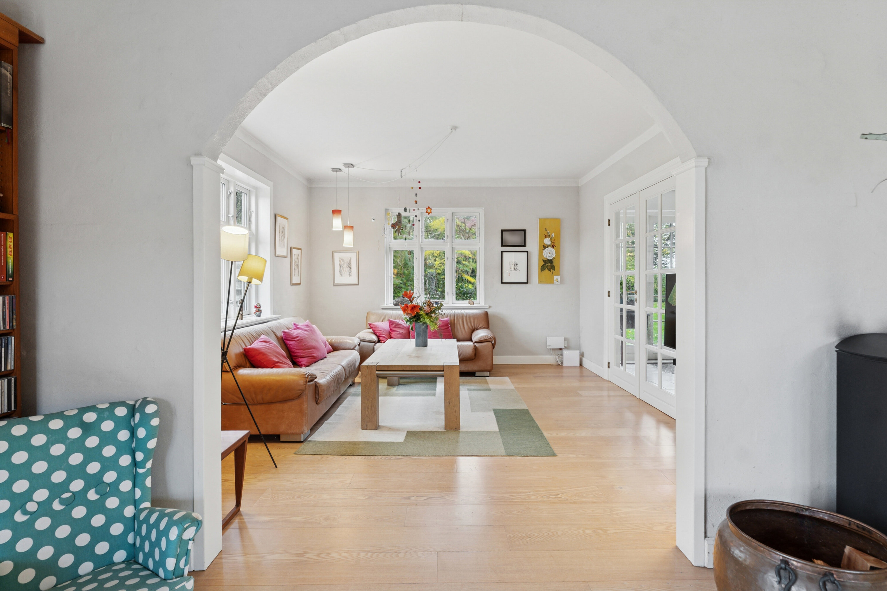 Fremhævet stue billede i fuldskærmstilstand. Billede af Strandvejen 44, 5882 Vejstrup