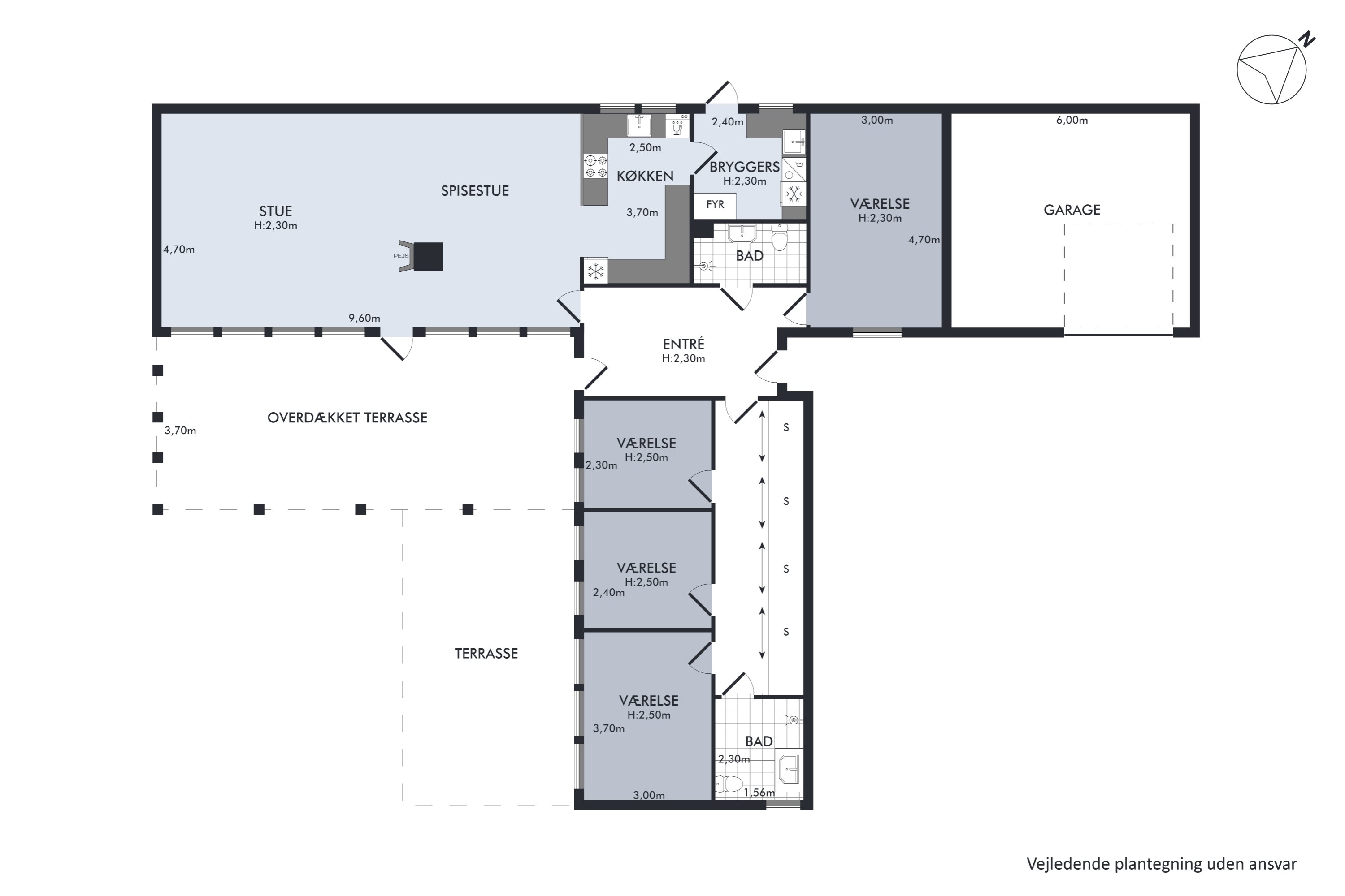 Plantegninger billede af Bondager 29, 2670 Greve