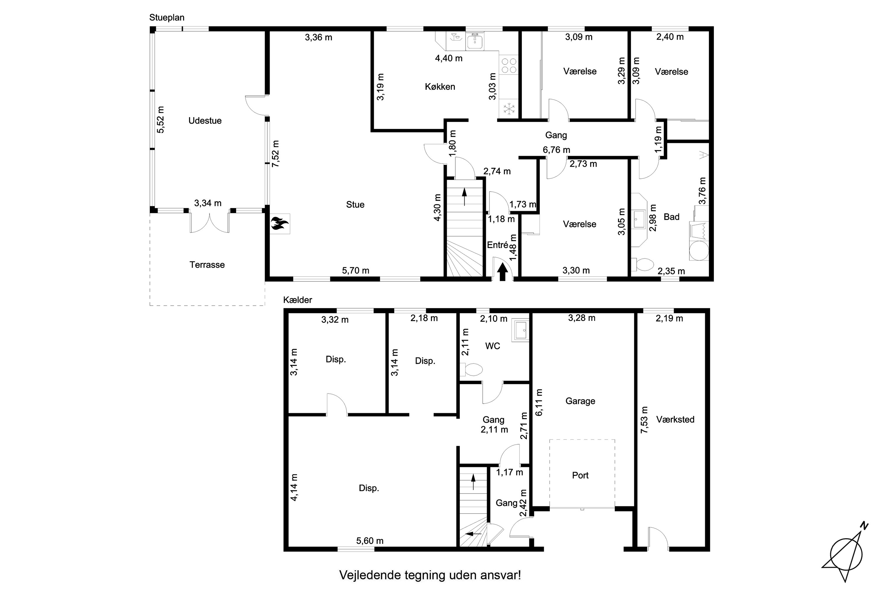 Plantegninger billede af Ansgarsvej 2, 9600 Aars