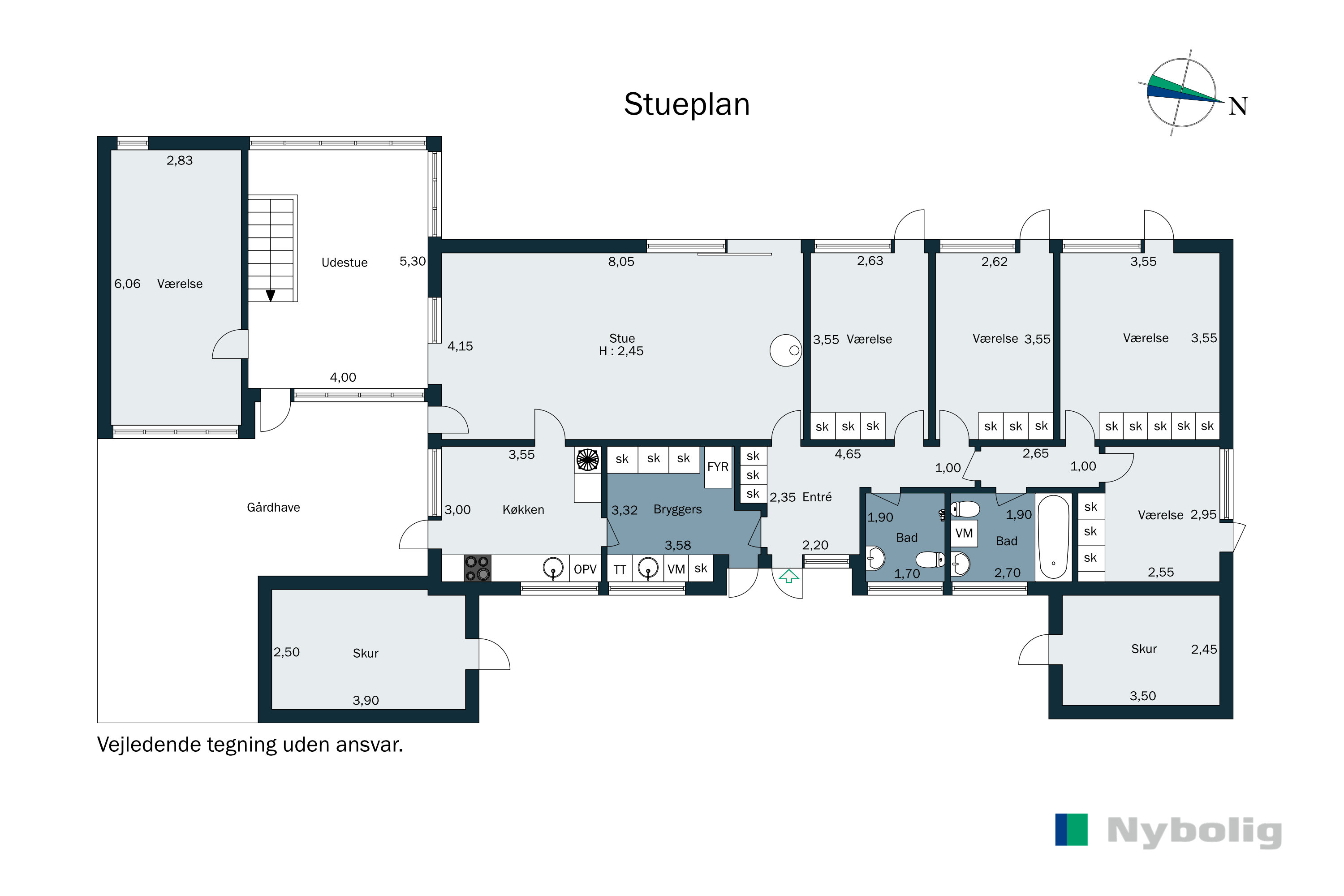 Plantegninger billede af Pilekæret 3, 2840 Holte
