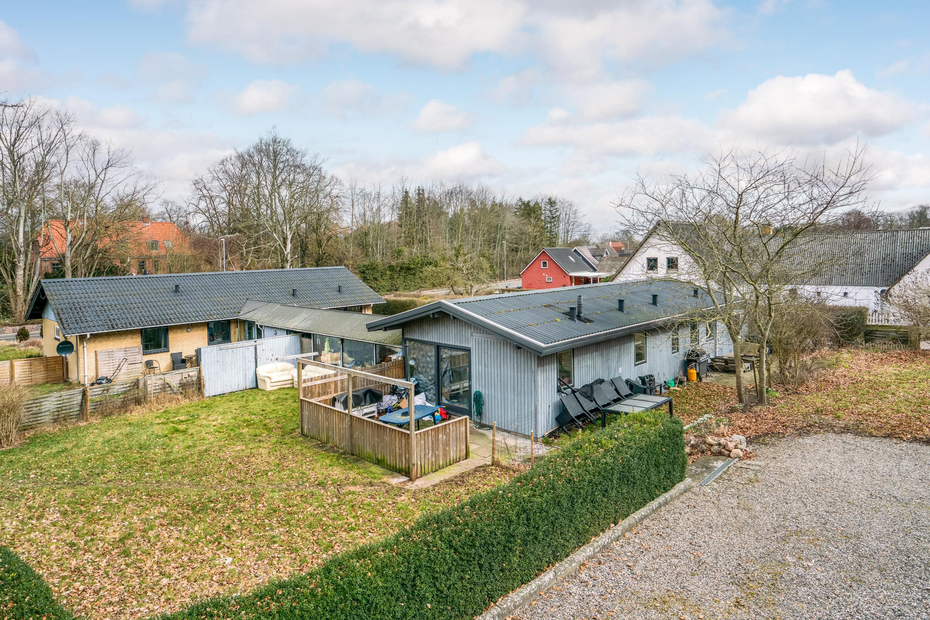 Fremhævet luftfoto billede i fuldskærmstilstand. Billede af Uggerslevvej 35B, Uggerslev, 5450 Otterup