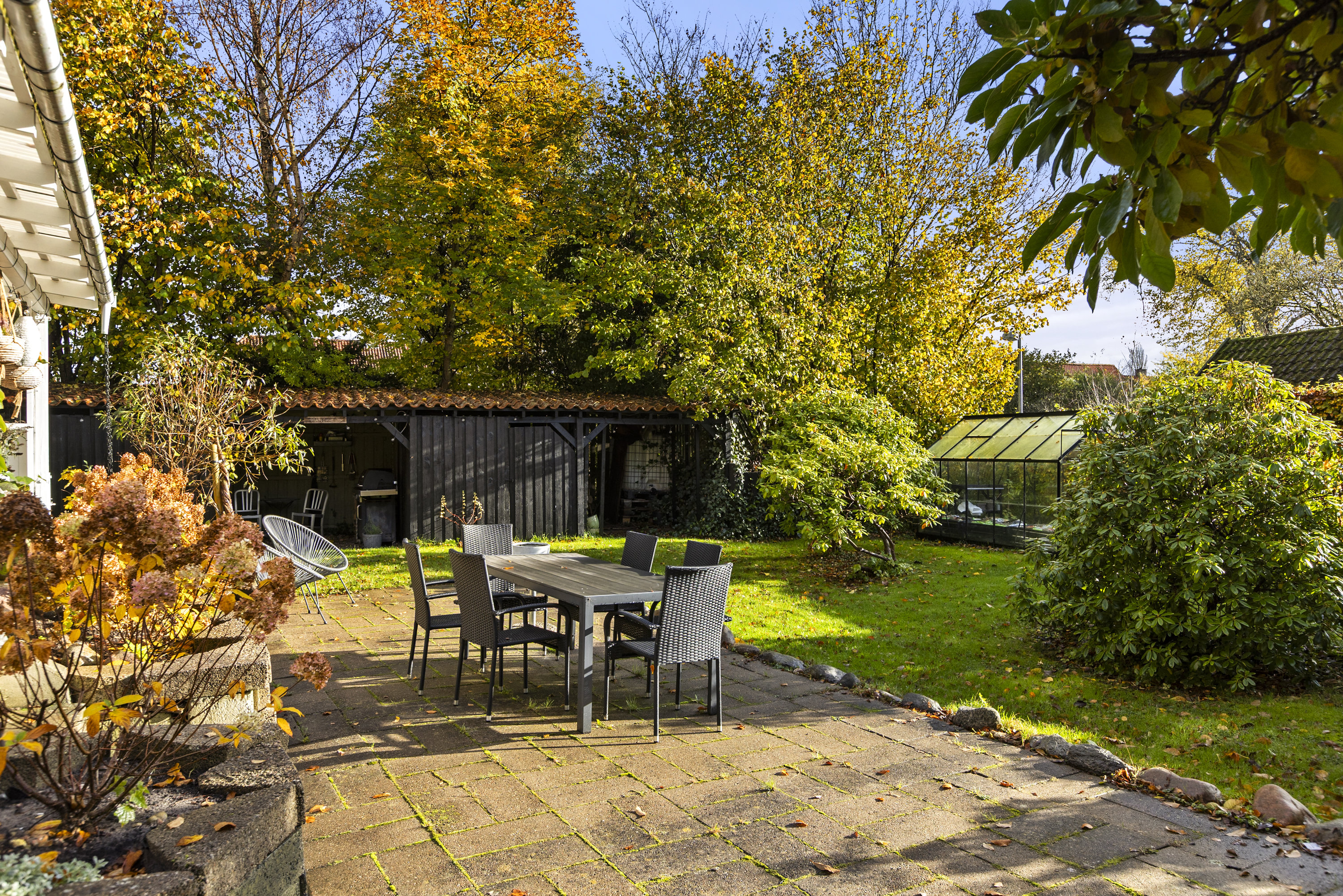 Fremhævet terrasse billede i fuldskærmstilstand. Billede af Rønnebærvej 6, 4293 Dianalund