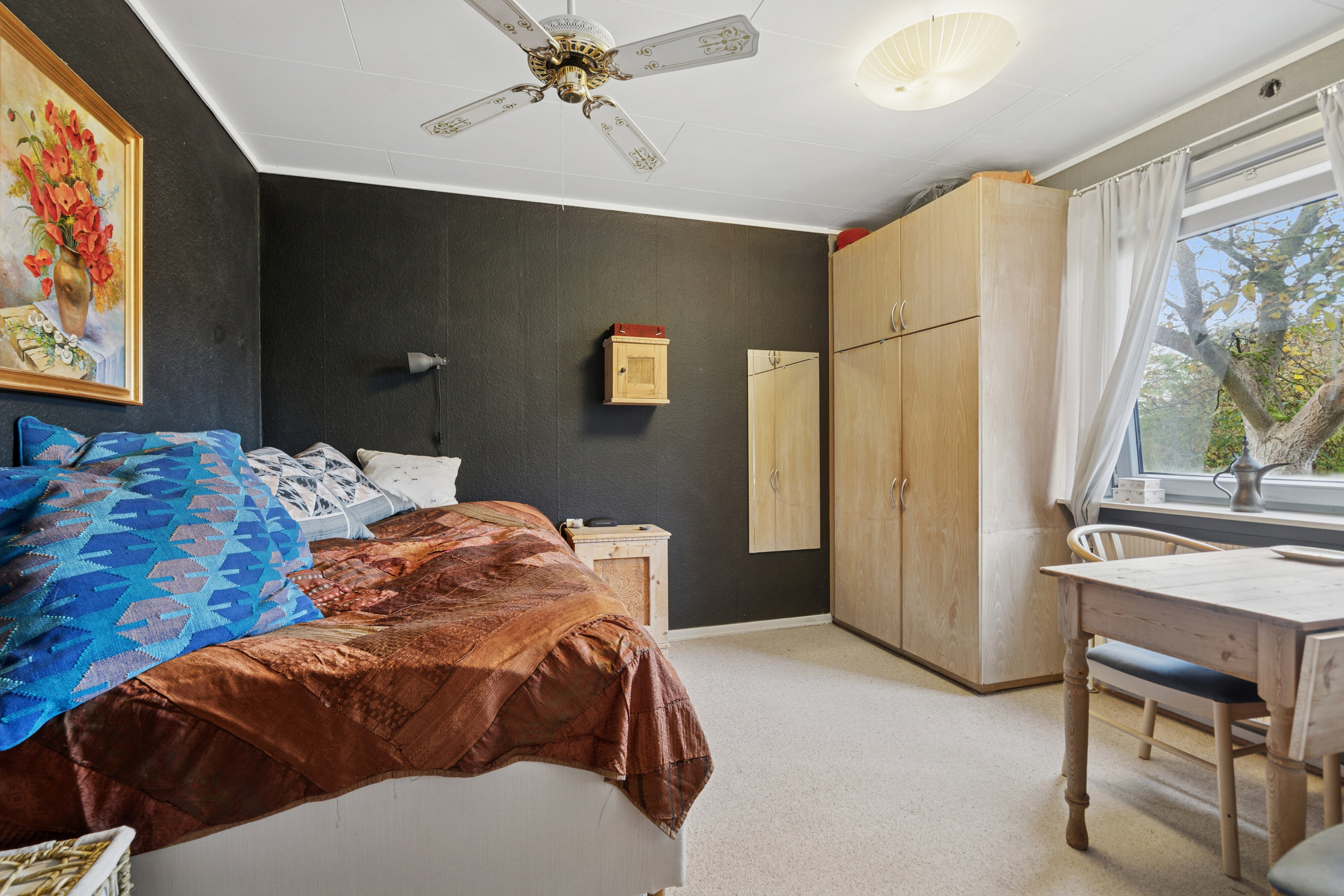 Fremhævet soveværelse billede i fuldskærmstilstand. Billede af Ølunden 9, 5330 Munkebo