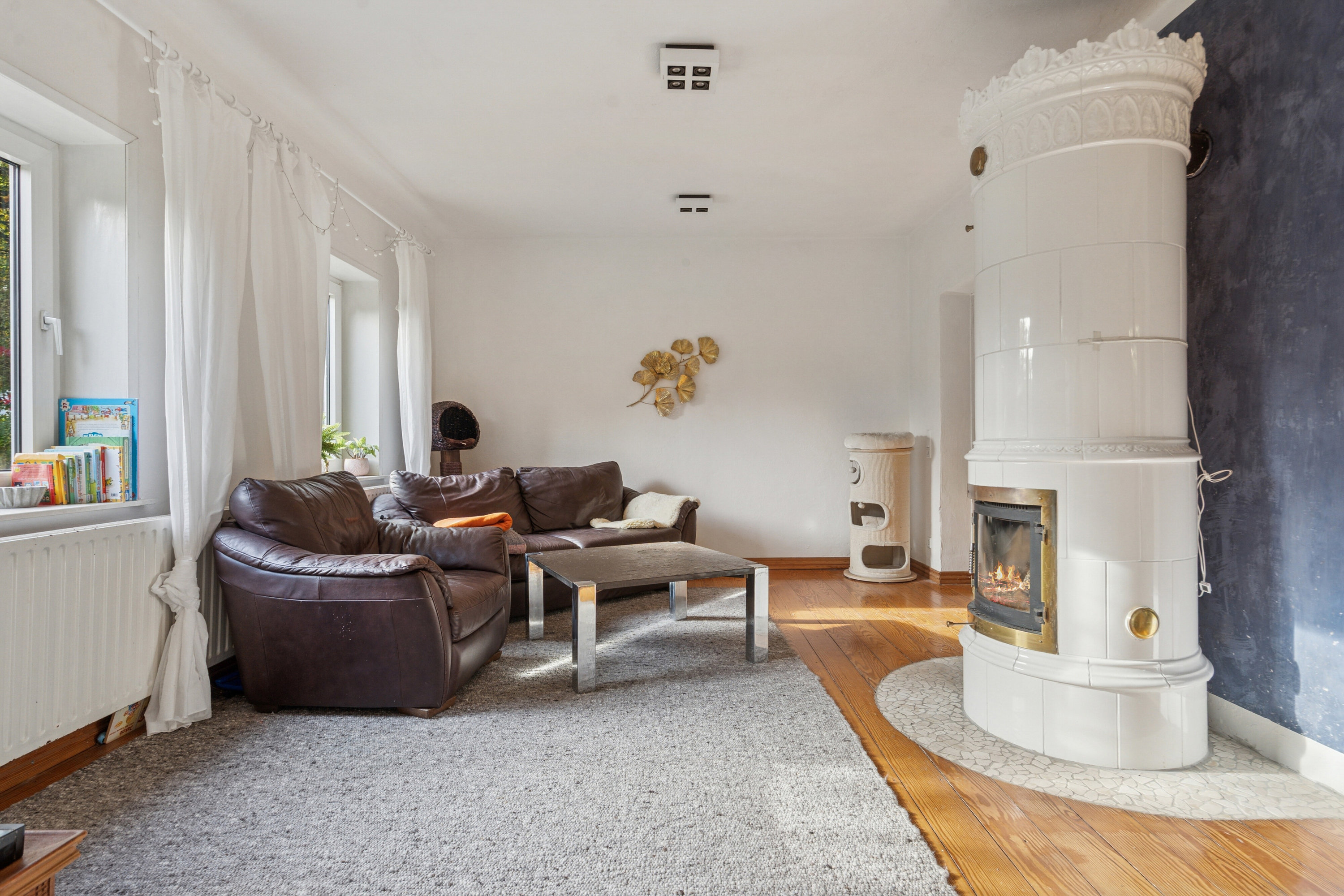 Fremhævet stue billede i fuldskærmstilstand. Billede af Vinkelvej 17, Kollund, 6340 Kruså