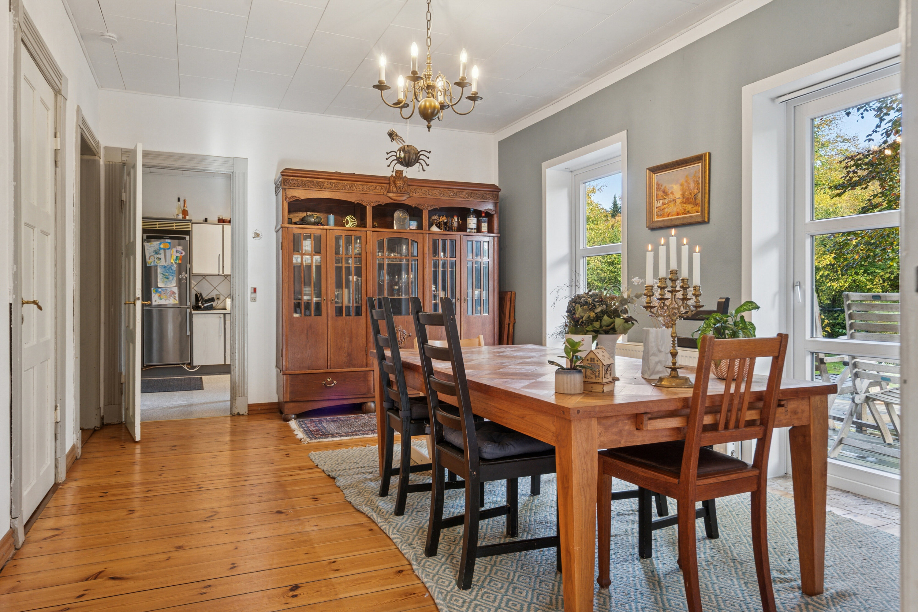 Fremhævet spisestue billede i fuldskærmstilstand. Billede af Vinkelvej 17, Kollund, 6340 Kruså