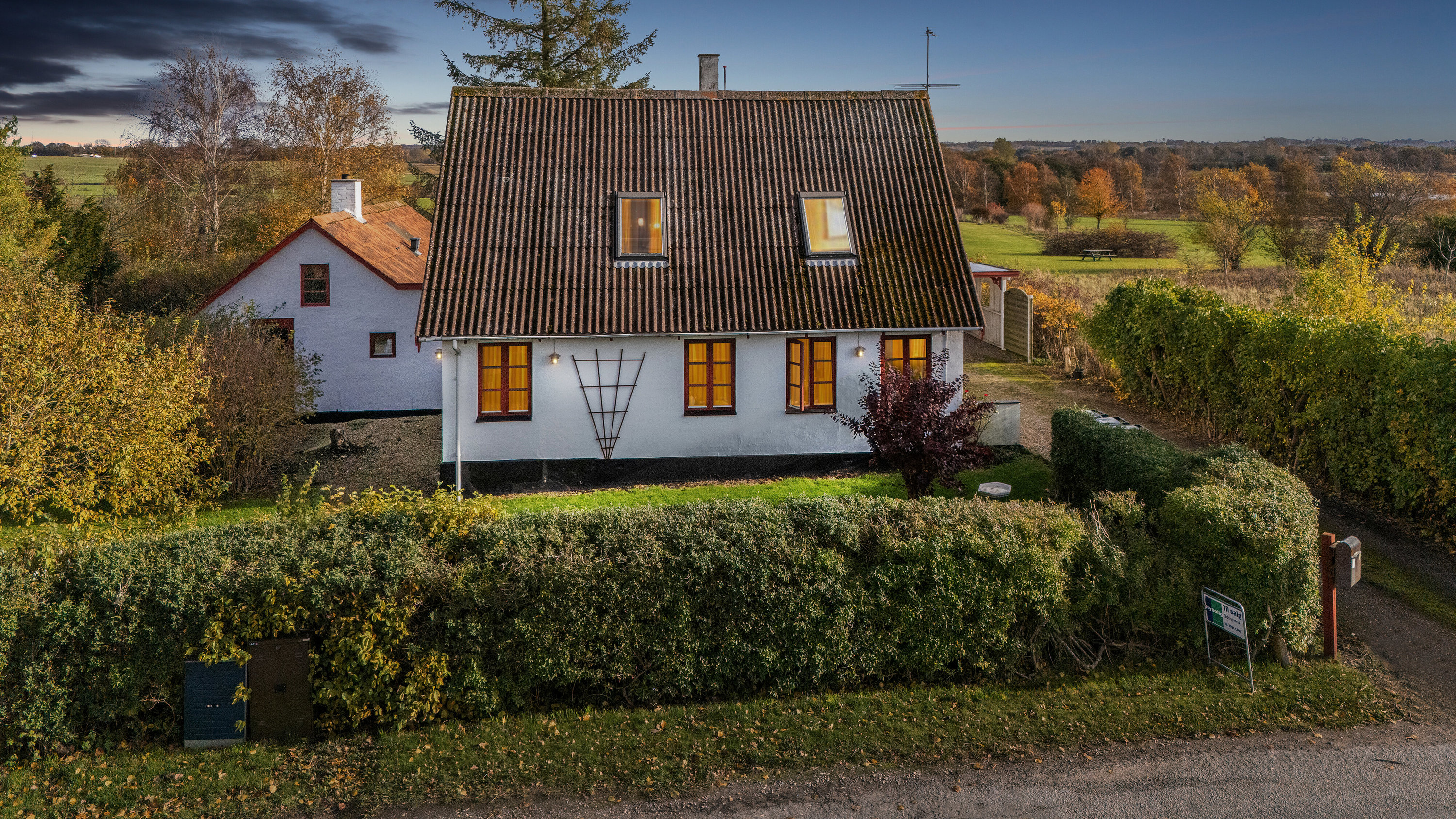 Fremhævet luftfoto billede i fuldskærmstilstand. Billede af Gudmindrup Mosevej 1, Gudmindrup, 4573 Højby