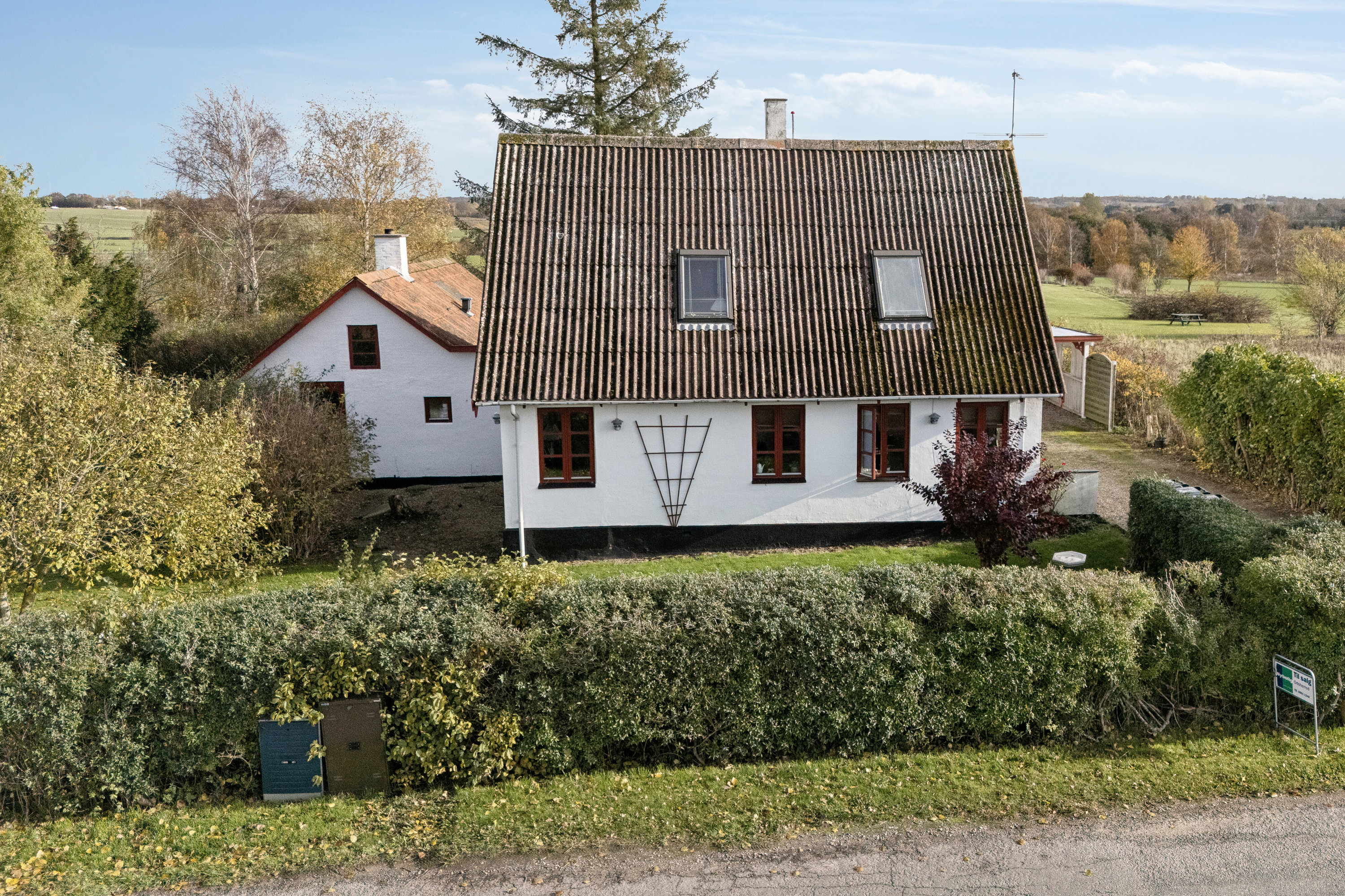 Fremhævet luftfoto billede i fuldskærmstilstand. Billede af Gudmindrup Mosevej 1, Gudmindrup, 4573 Højby