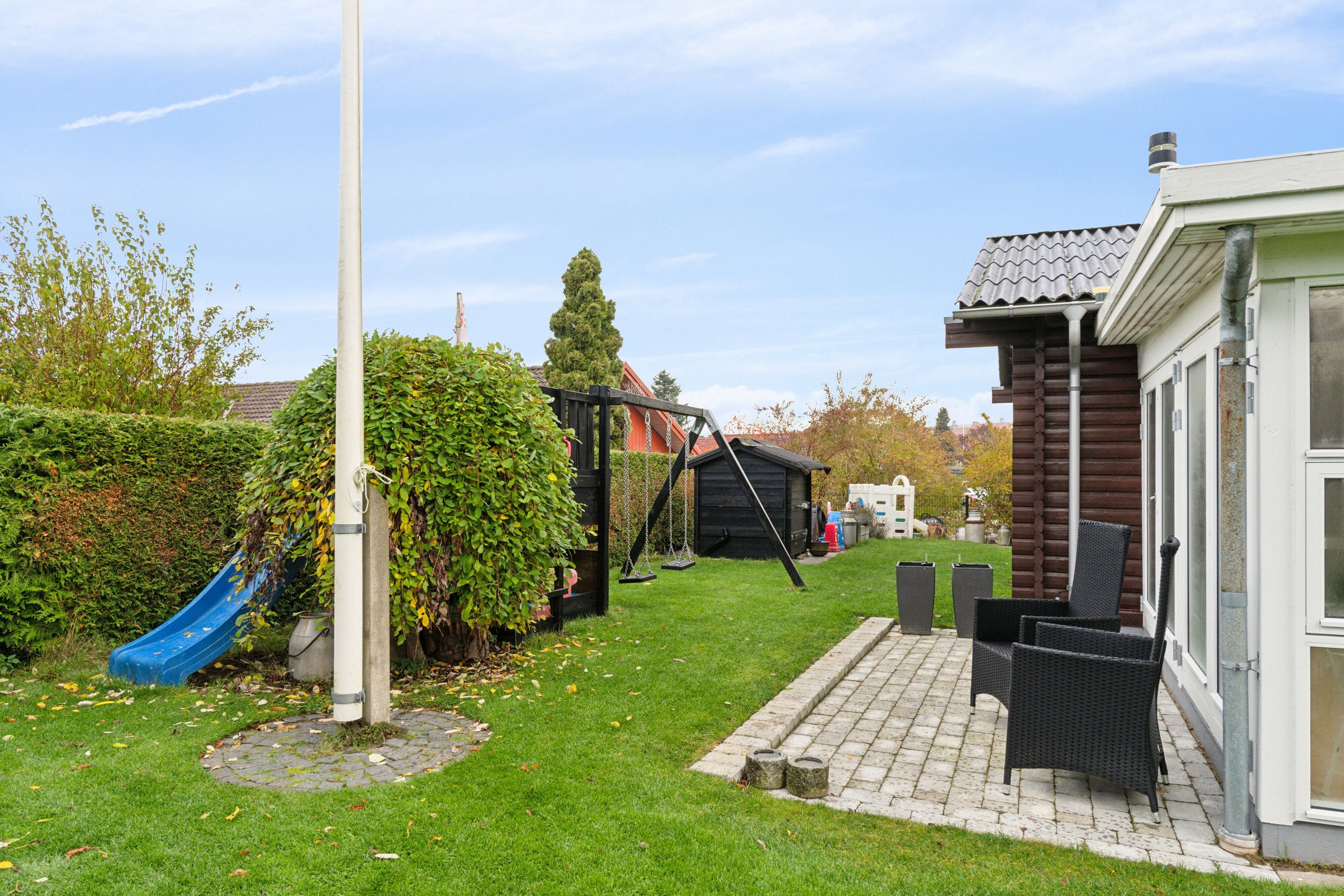 Fremhævet have billede i fuldskærmstilstand. Billede af Askevænget 15, 5800 Nyborg