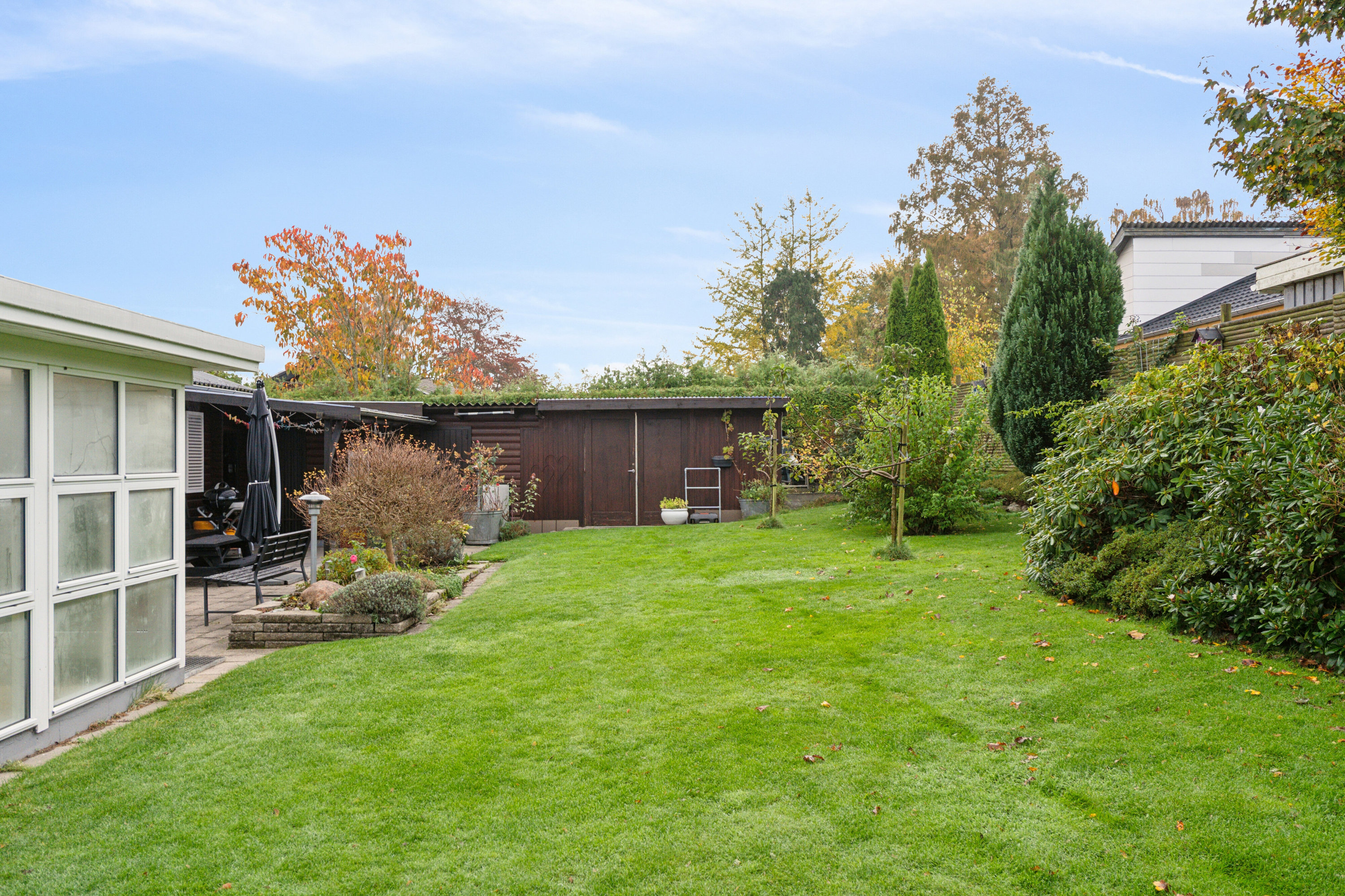 Fremhævet have billede i fuldskærmstilstand. Billede af Askevænget 15, 5800 Nyborg