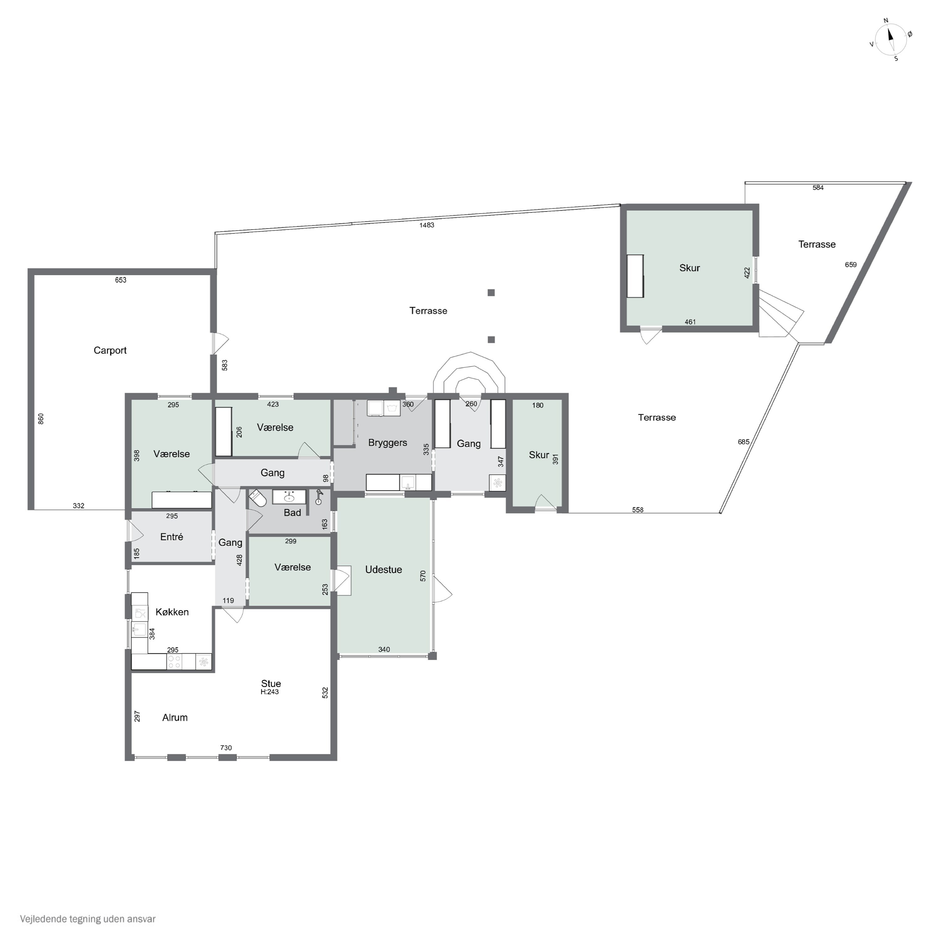 Plantegninger billede af Bogensevej 379, Næsbyhoved-Broby, 5270 Odense N