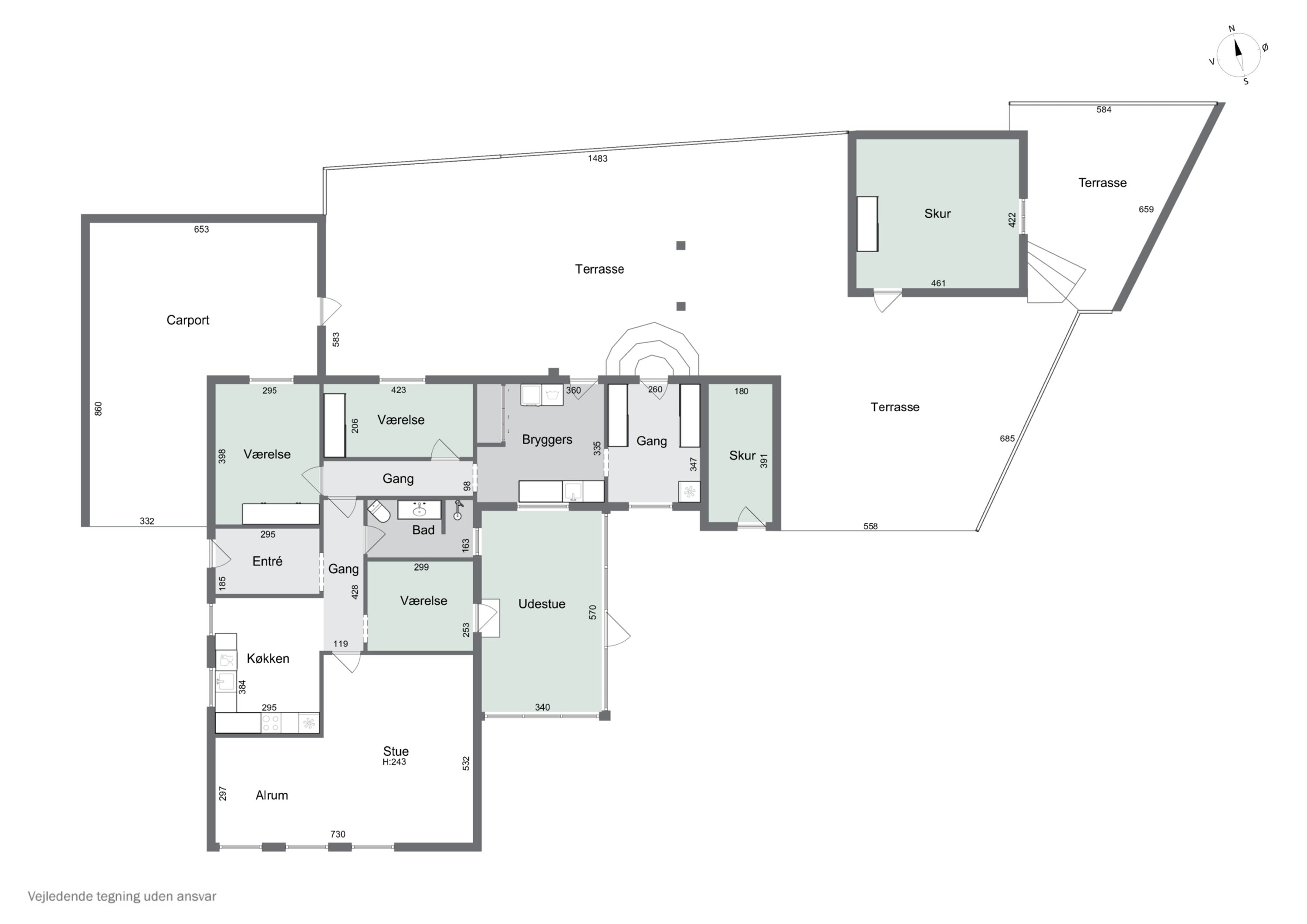 Plantegninger billede af Bogensevej 379, Næsbyhoved-Broby, 5270 Odense N
