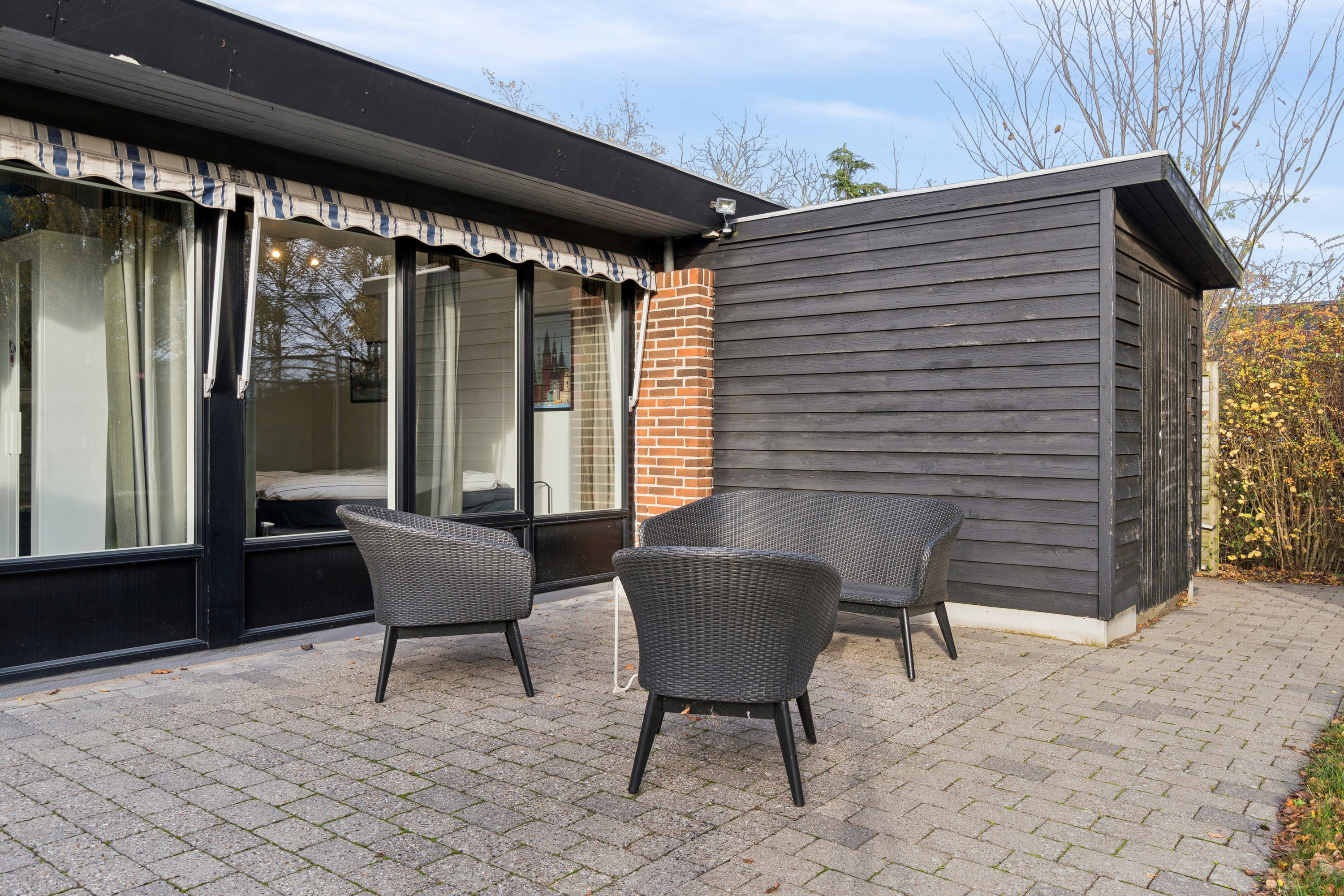 Fremhævet terrasse billede i fuldskærmstilstand. Billede af Obovej 6, 4200 Slagelse