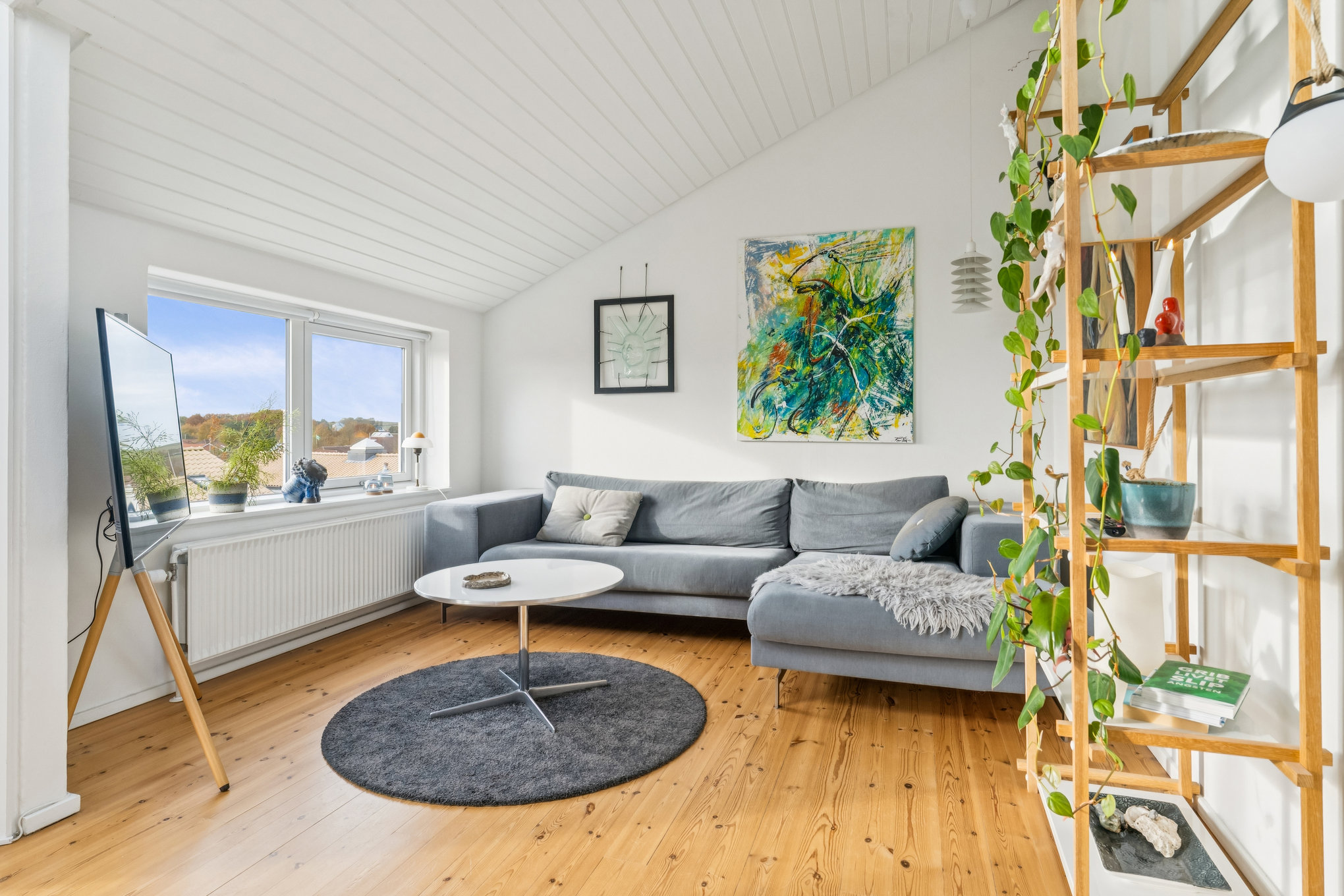 Fremhævet stue billede i fuldskærmstilstand. Billede af Skytten 110, 8920 Randers NV